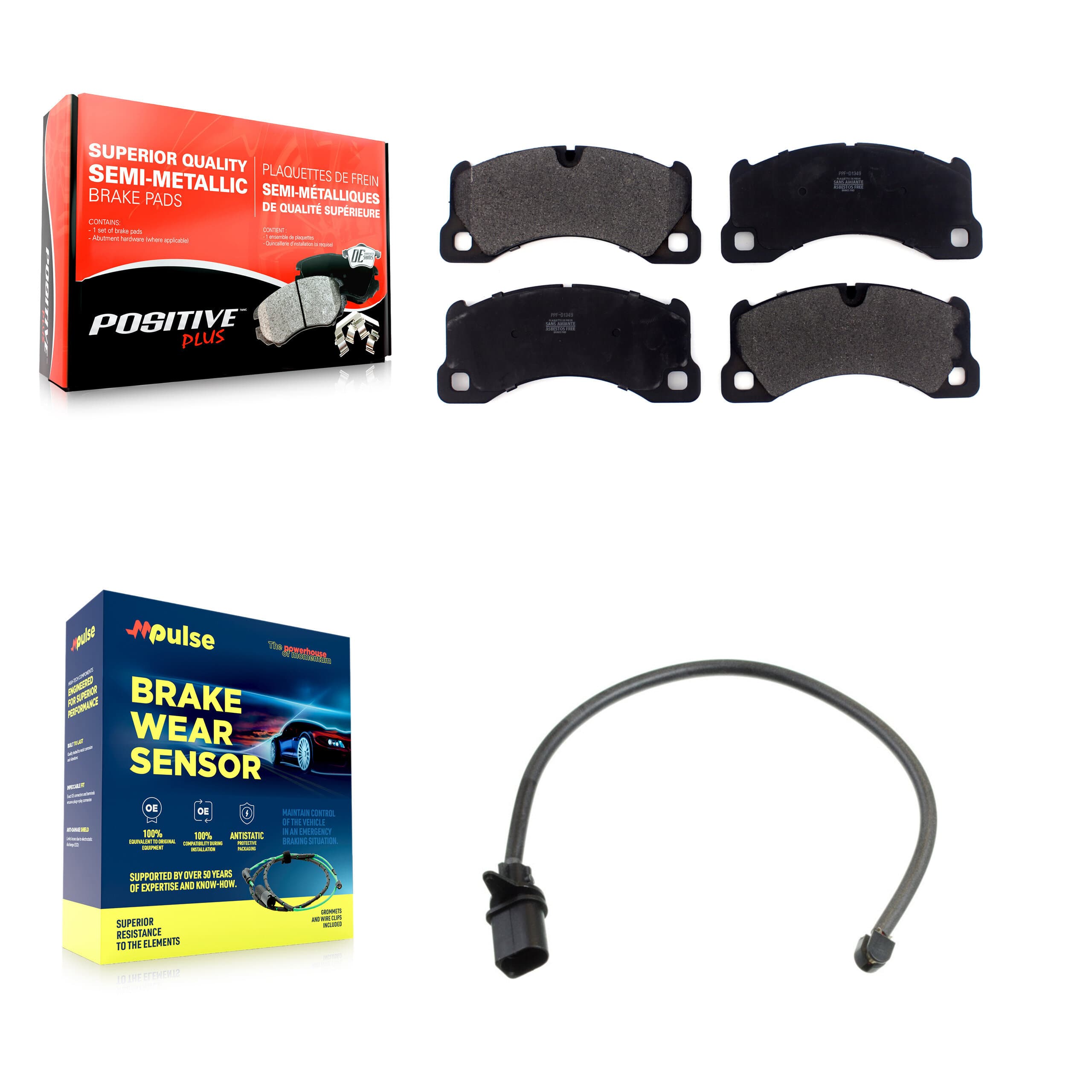 Positive Plus - KPW-100647 - Front Disc Brake Pad Kits image 1