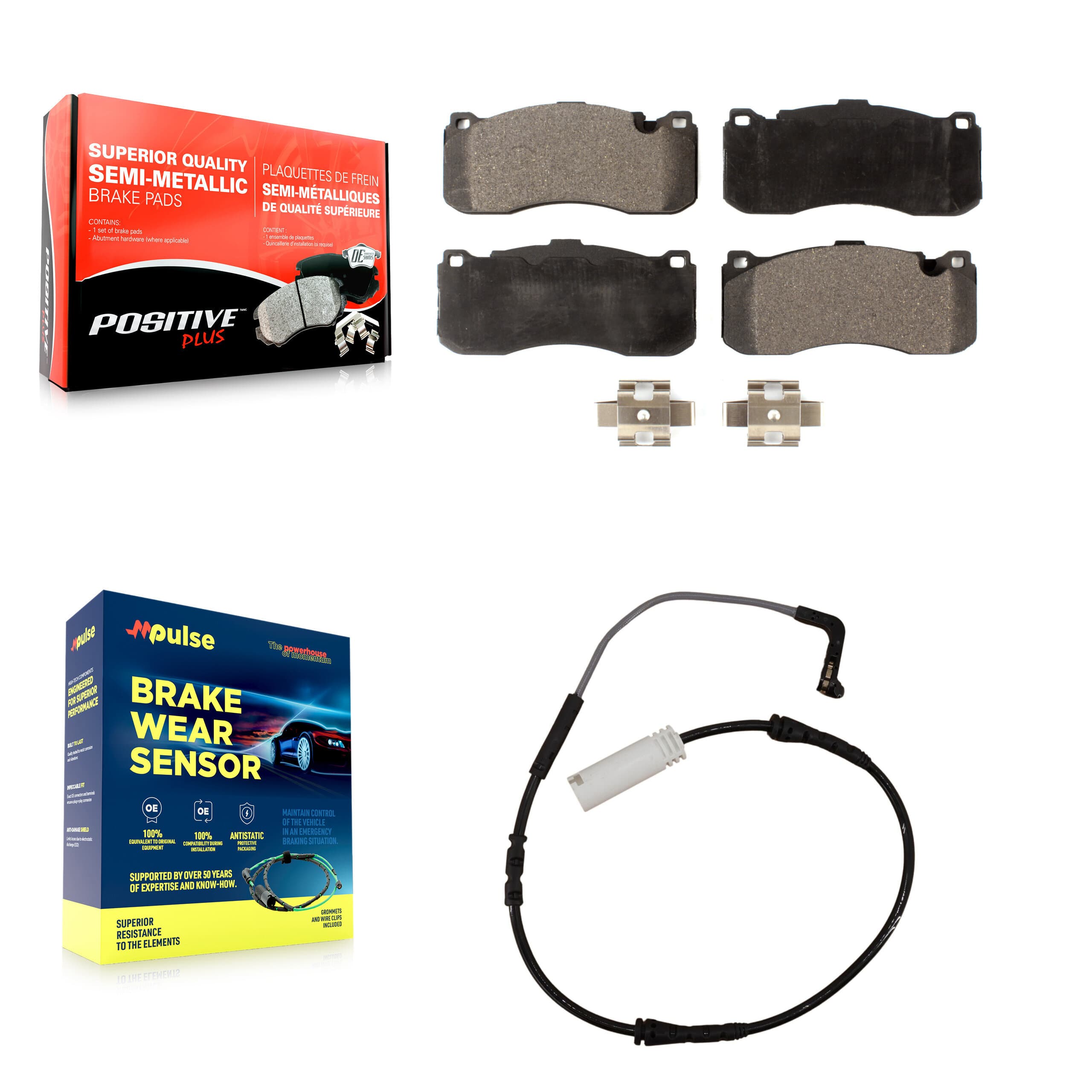Positive Plus - KPW-100652 - Front Disc Brake Pad Kits image 1