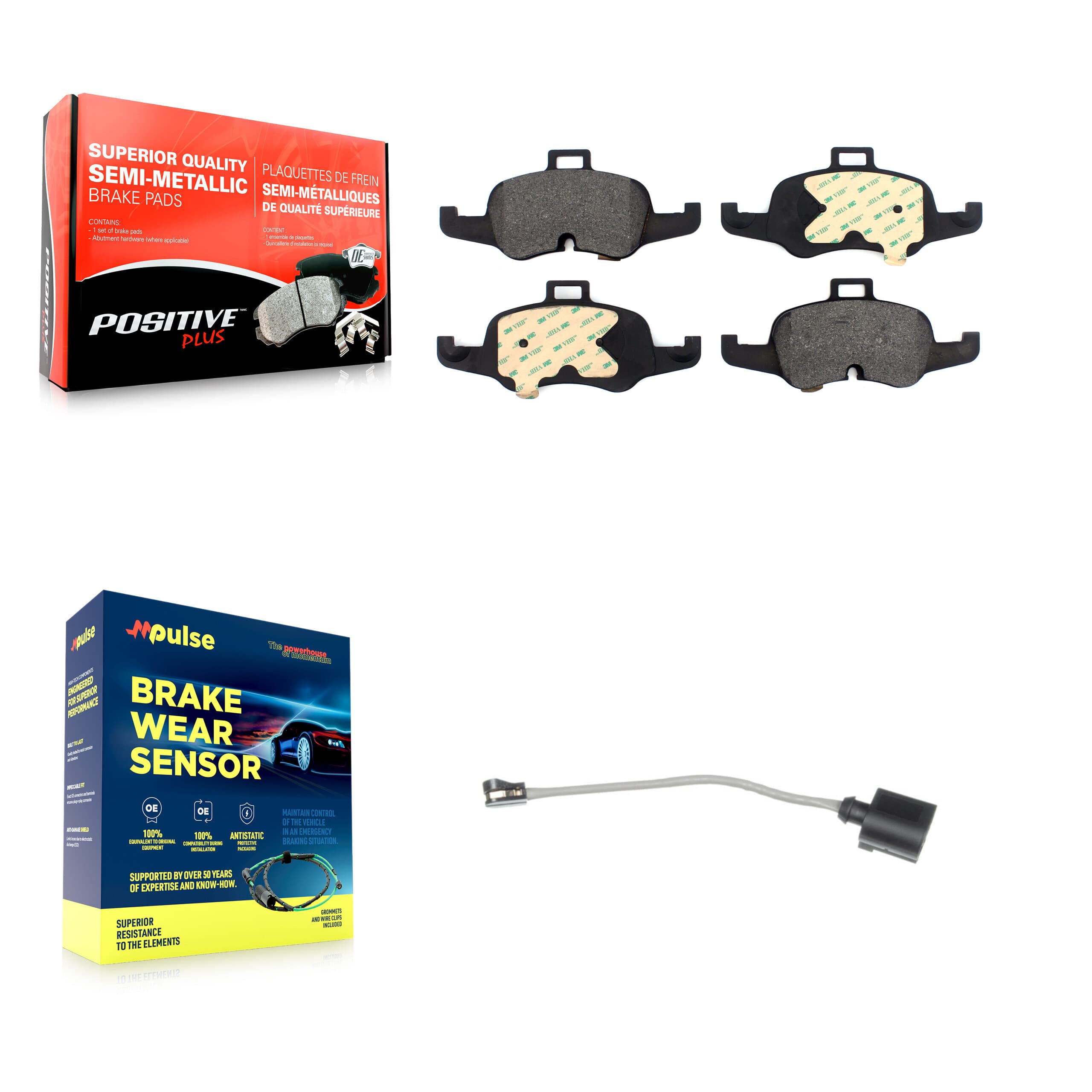 Positive Plus - KPW-100660 - Front Disc Brake Pad Kits image 1