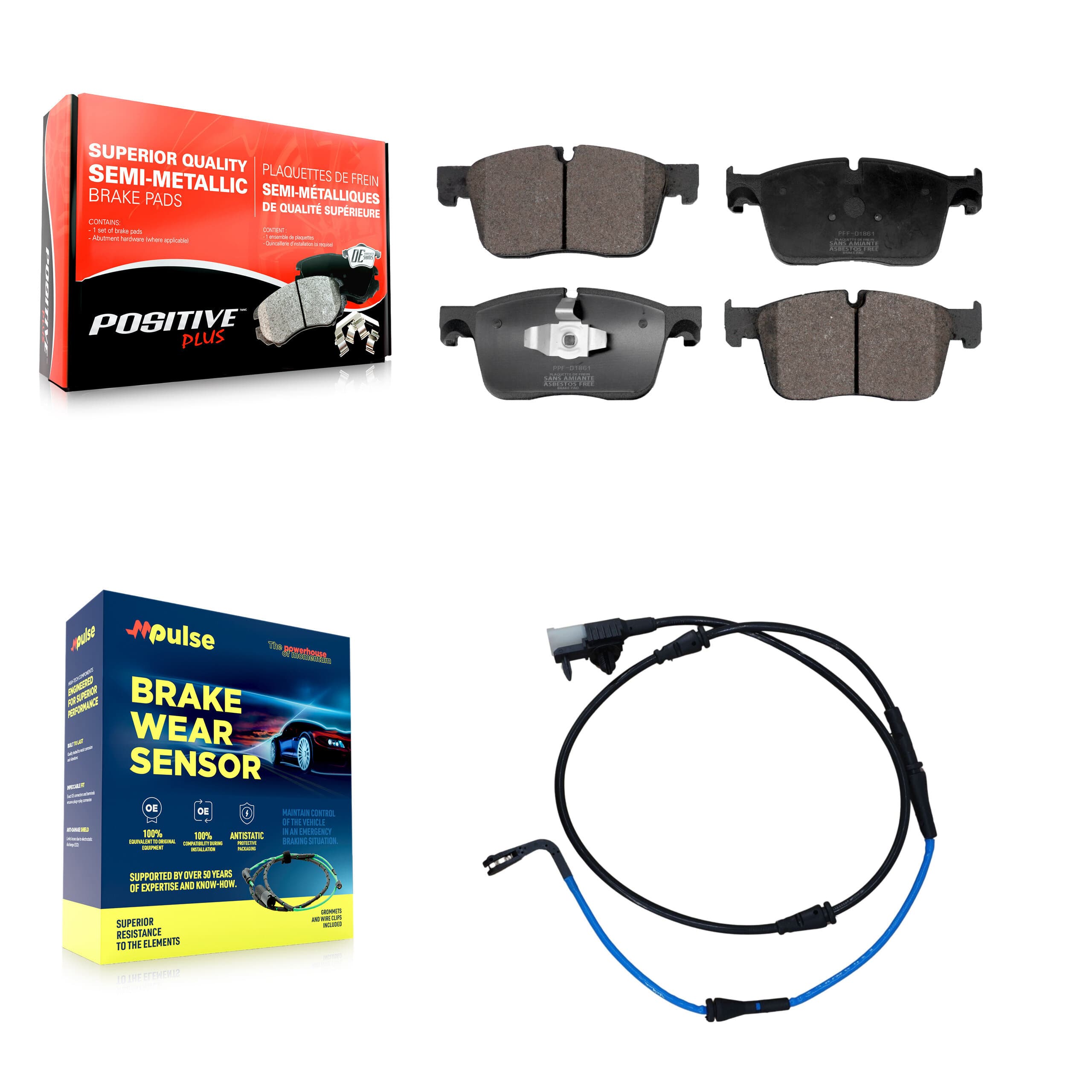 Positive Plus - KPW-100692 - Front Disc Brake Pad Kits image 1