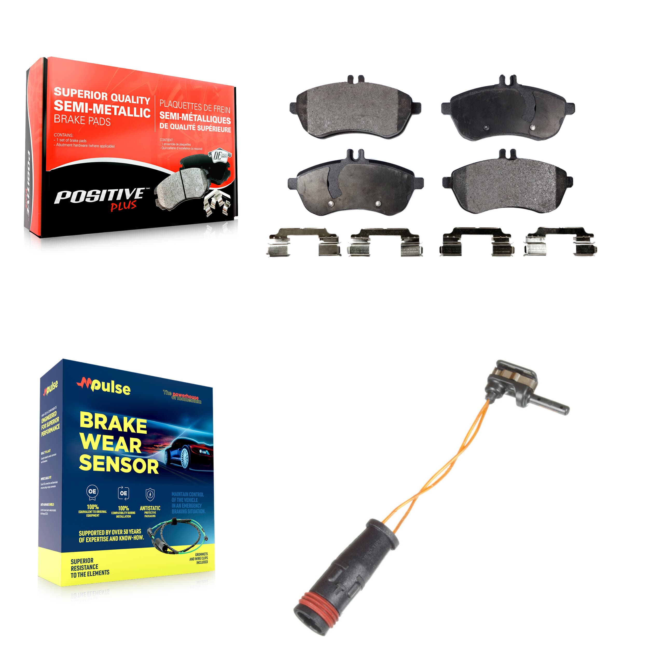 Positive Plus - KPW-100694 - Front Disc Brake Pad Kits image 1