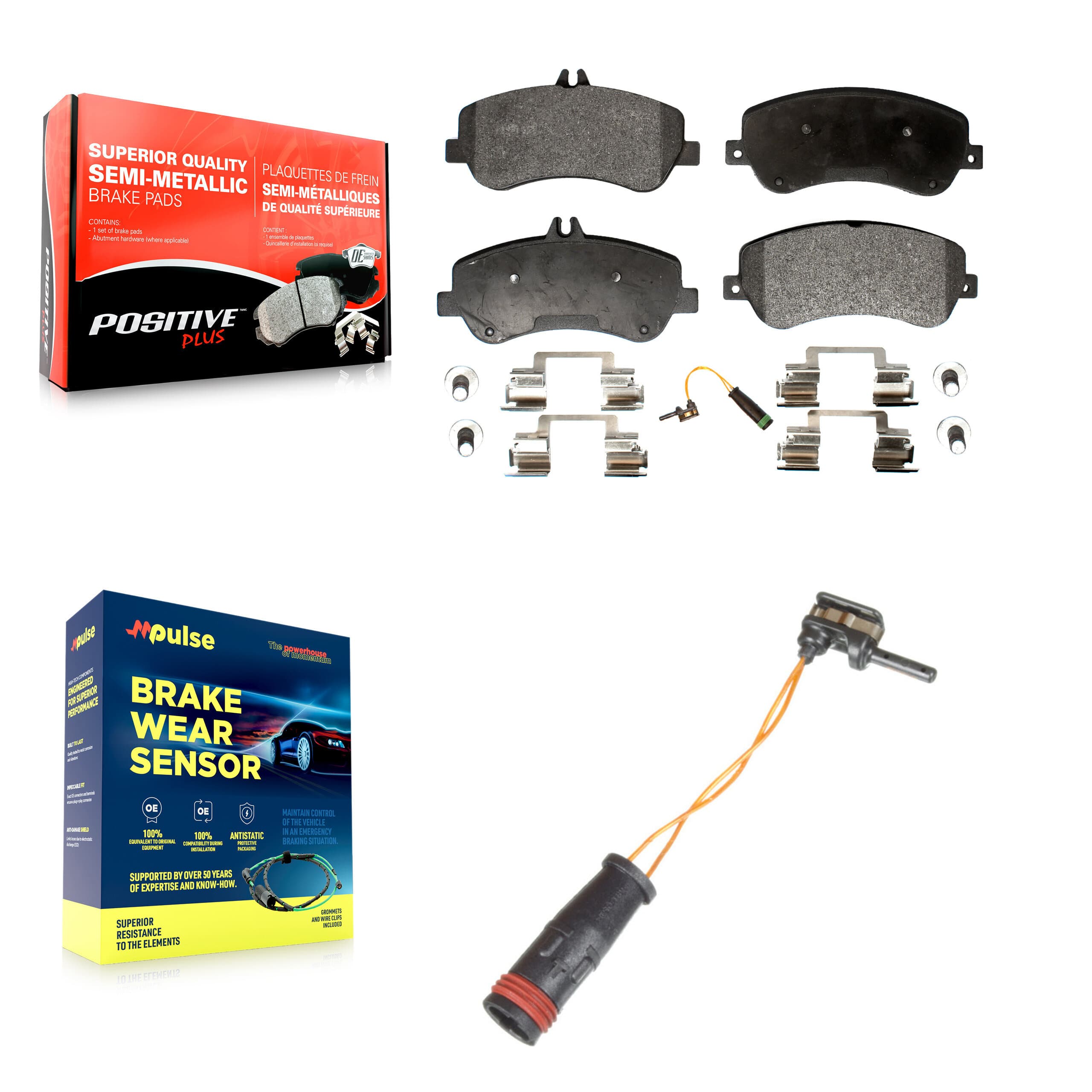 Positive Plus - KPW-100696 - Front Disc Brake Pad Kits image 1