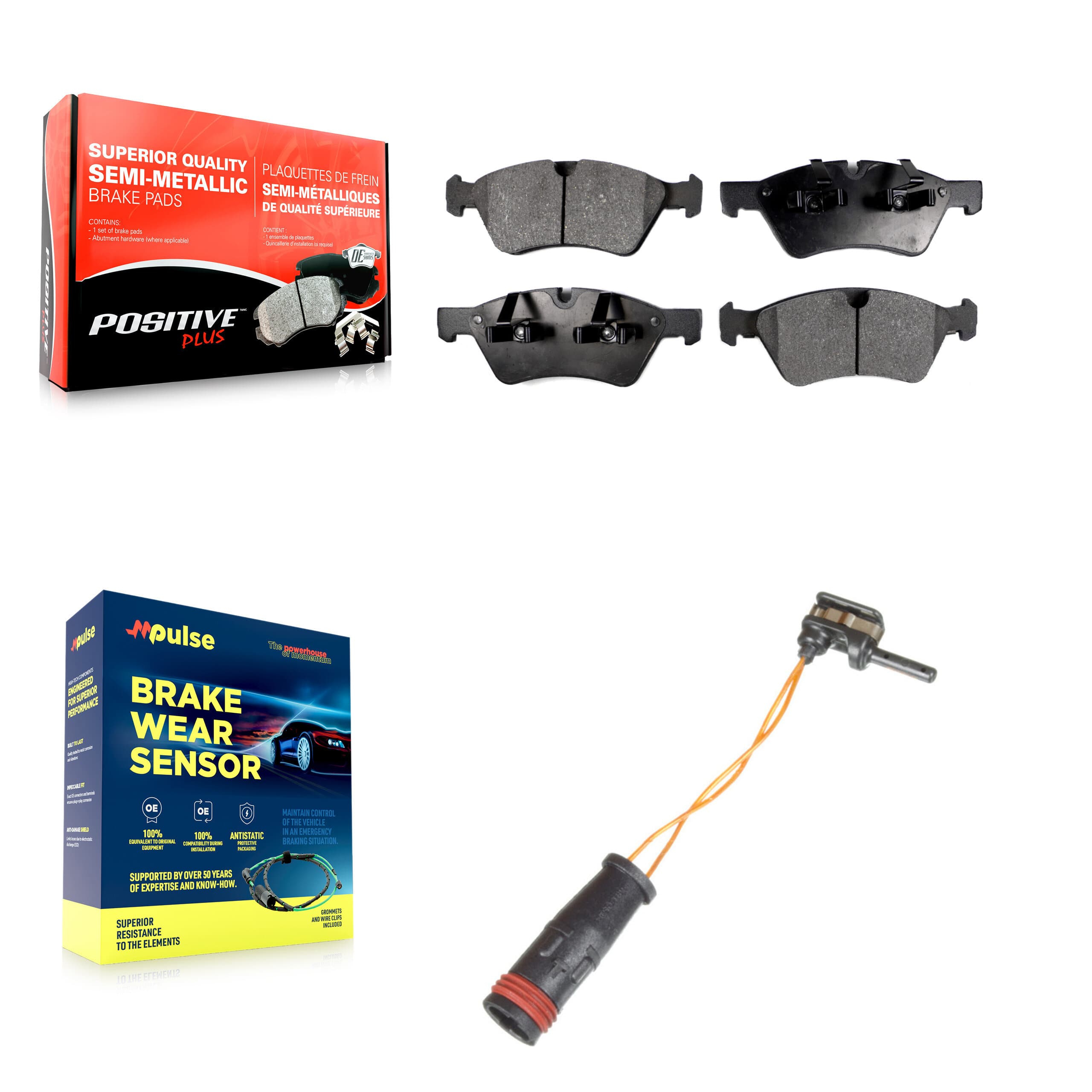 Positive Plus - KPW-100701 - Front Disc Brake Pad Kits image 1