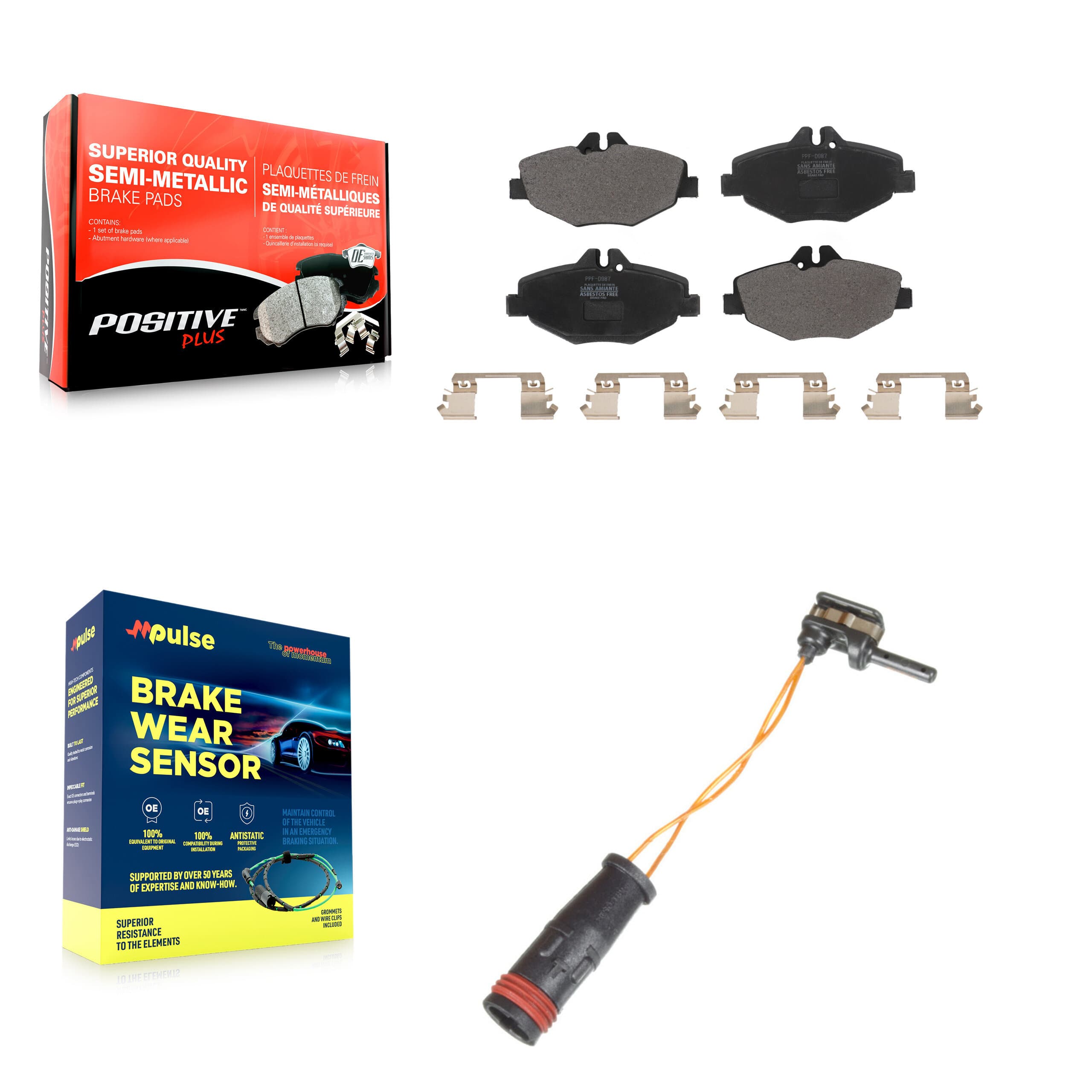 Positive Plus - KPW-100702 - Front Disc Brake Pad Kits image 1