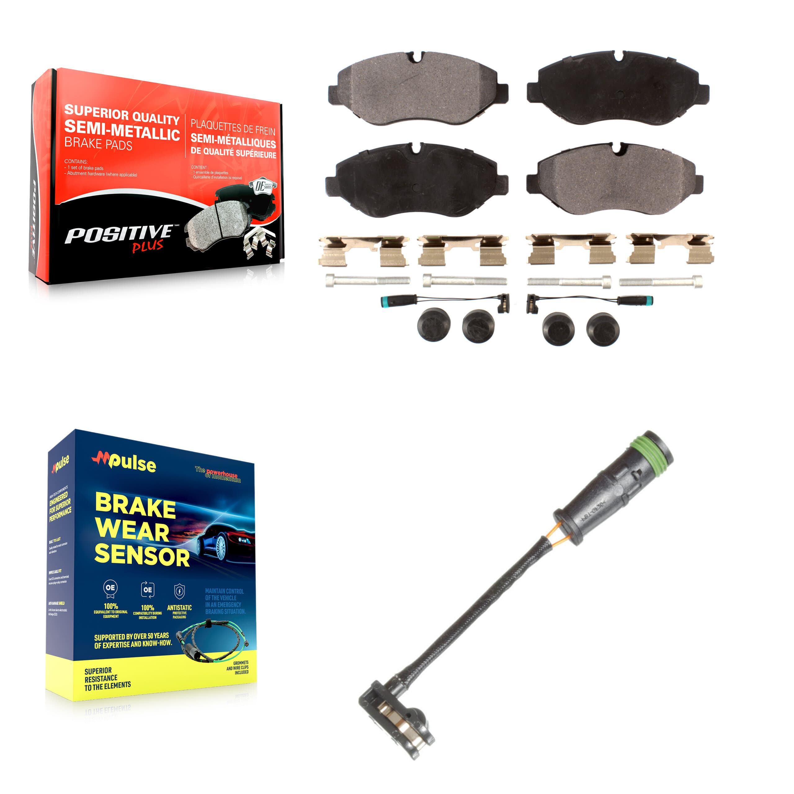 Positive Plus - KPW-100732 - Front Disc Brake Pad Kits image 1