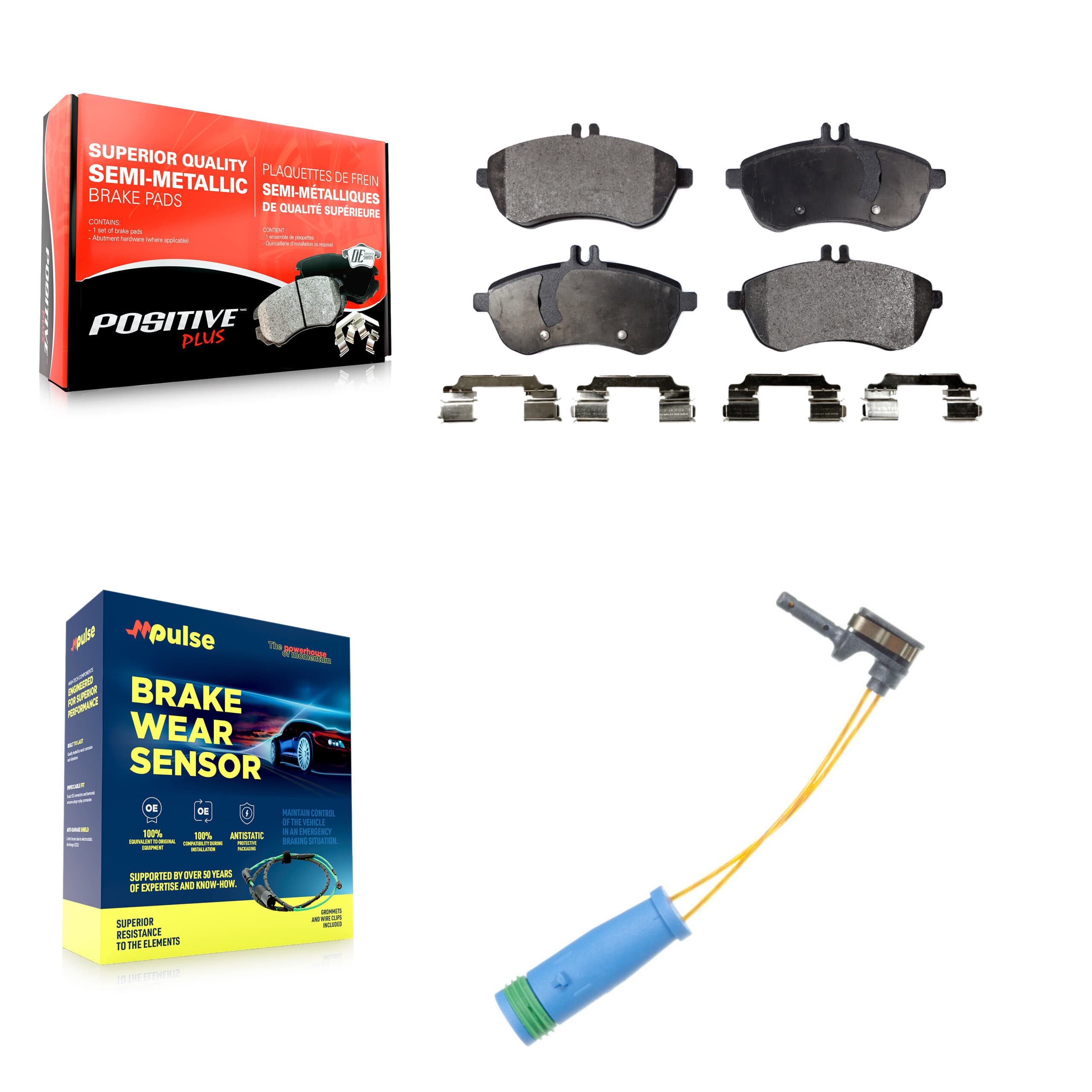 Positive Plus - KPW-100736 - Front Disc Brake Pad Kits image 1