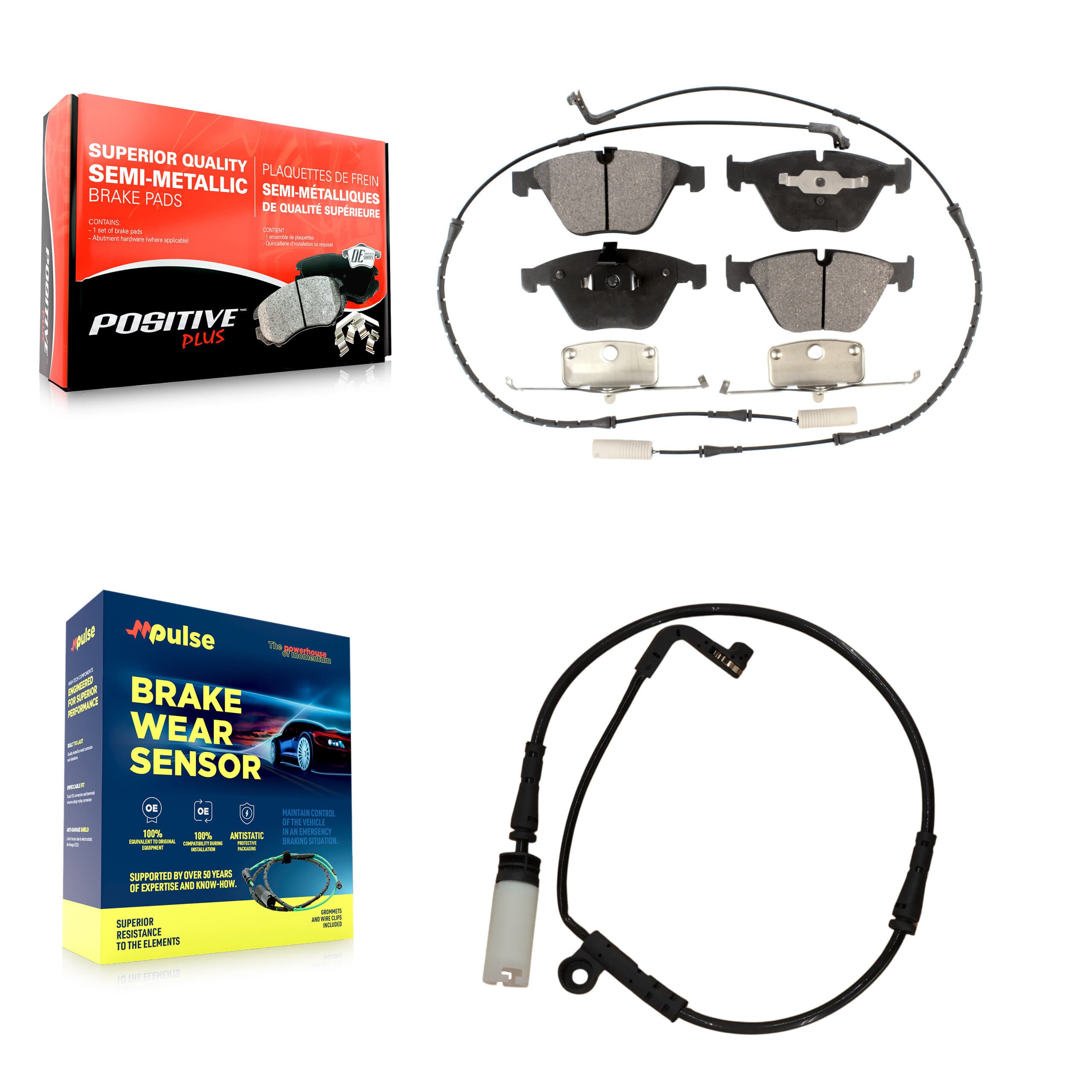 Positive Plus - KPW-100748 - Front Disc Brake Pad Kits image 1