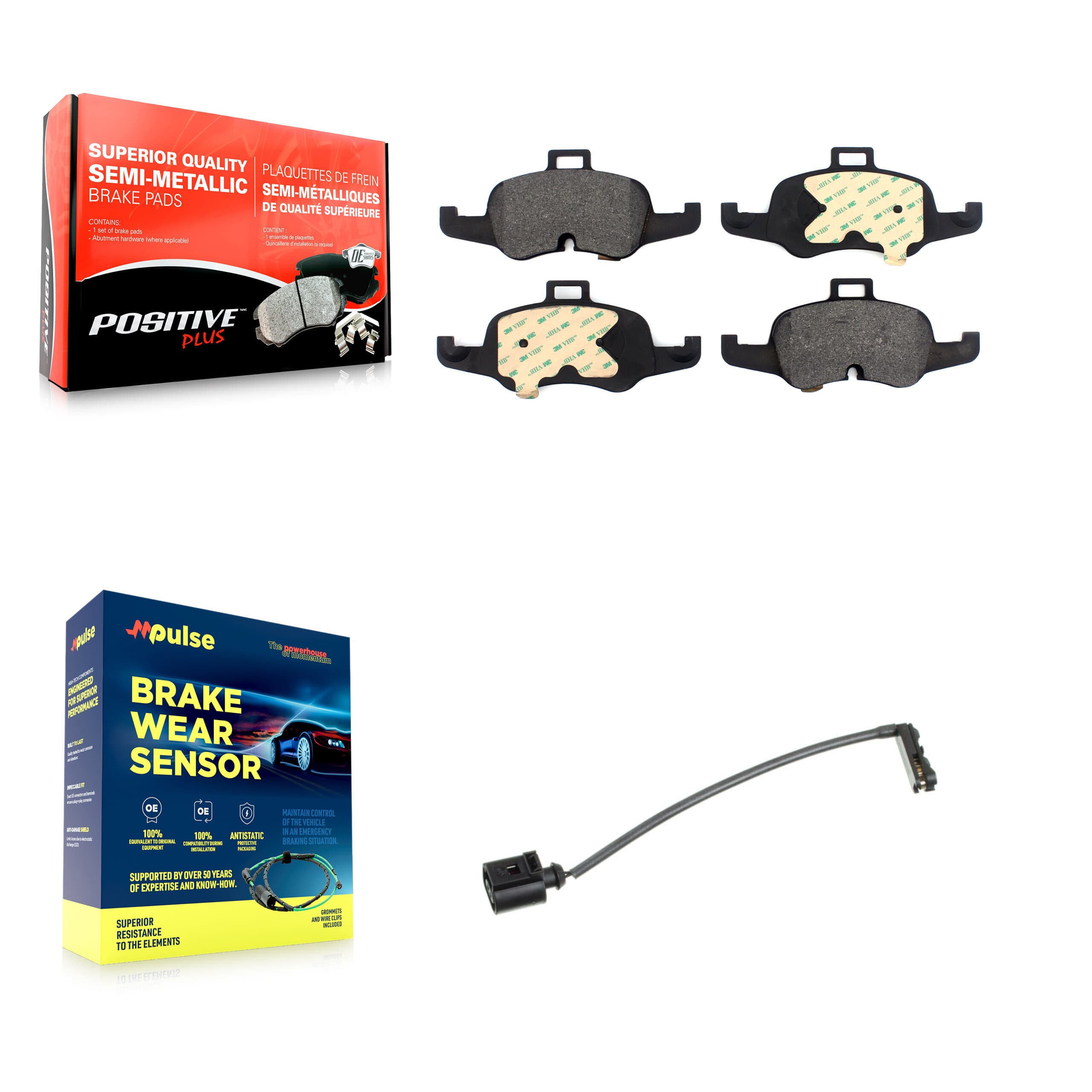 Positive Plus - KPW-100752 - Front Disc Brake Pad Kits image 1