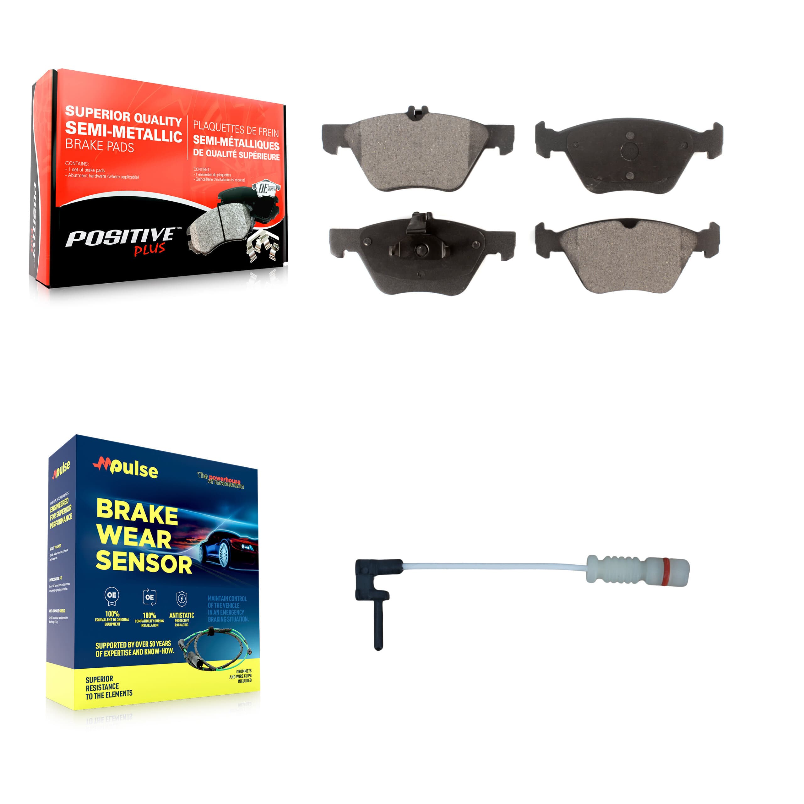 Positive Plus - KPW-100753 - Front Disc Brake Pad Kits image 1
