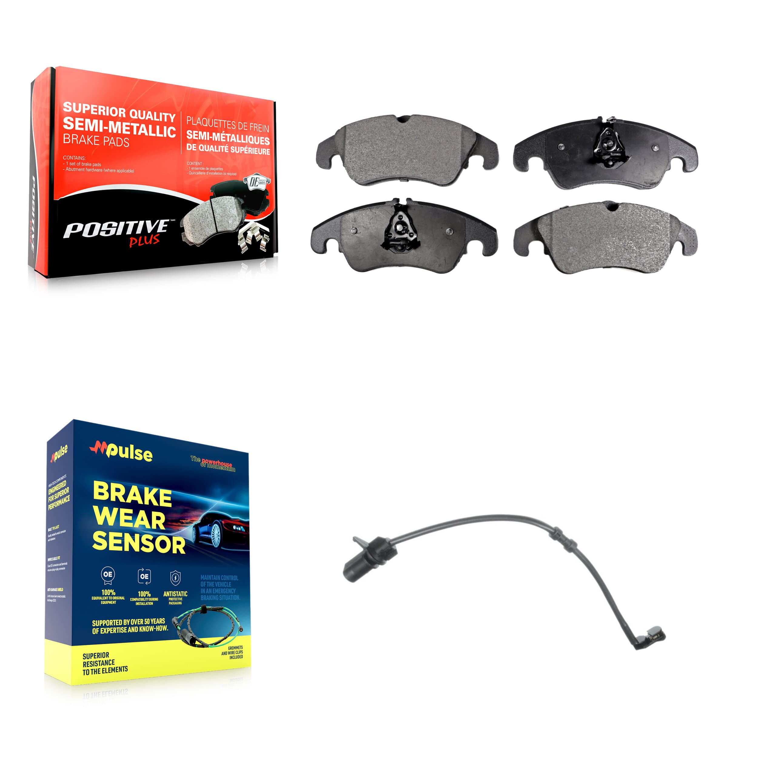 Positive Plus - KPW-100758 - Front Disc Brake Pad Kits image 1