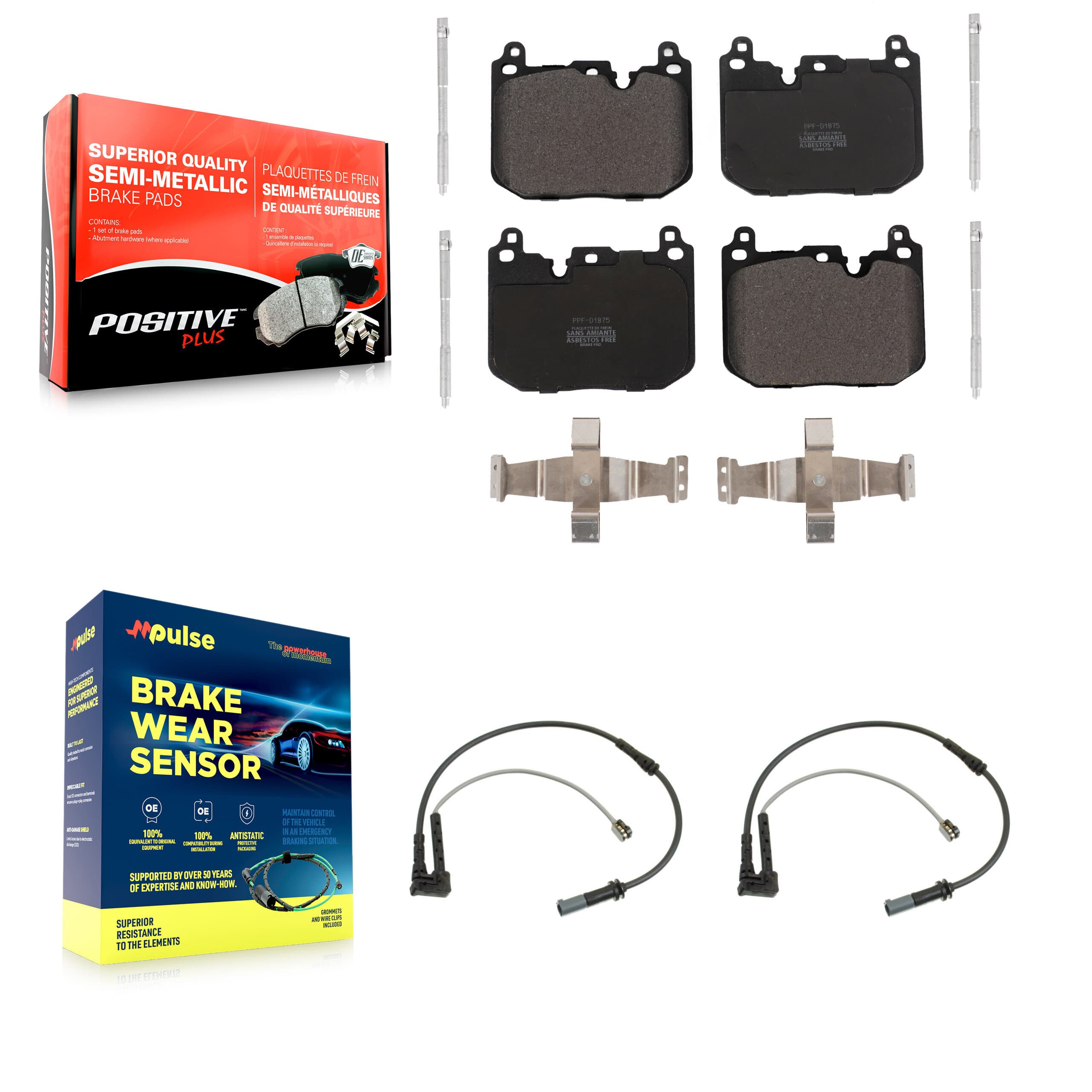 Positive Plus - KPW-100802 - Front Disc Brake Pad Kits image 1