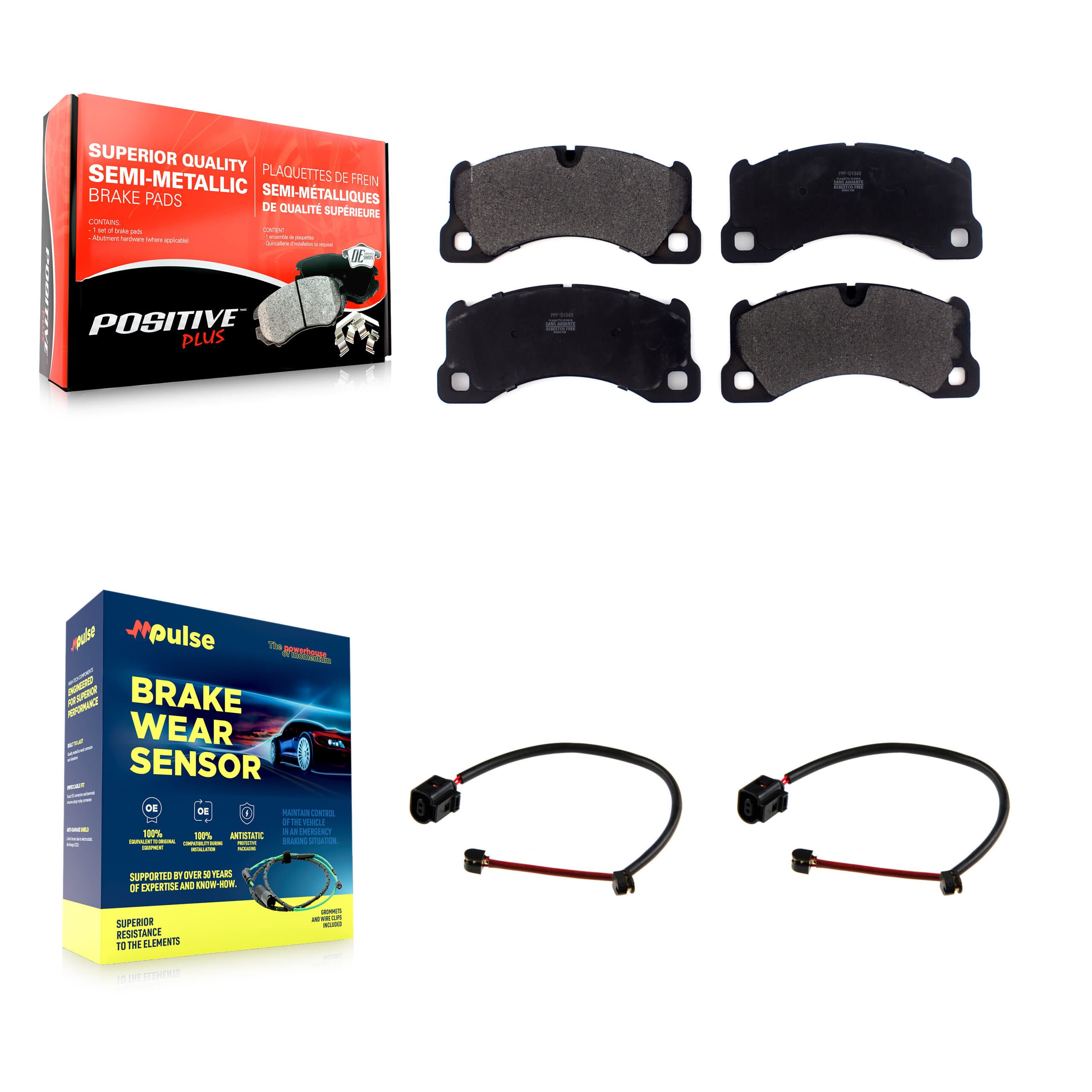 Positive Plus - KPW-100805 - Front Disc Brake Pad Kits image 1