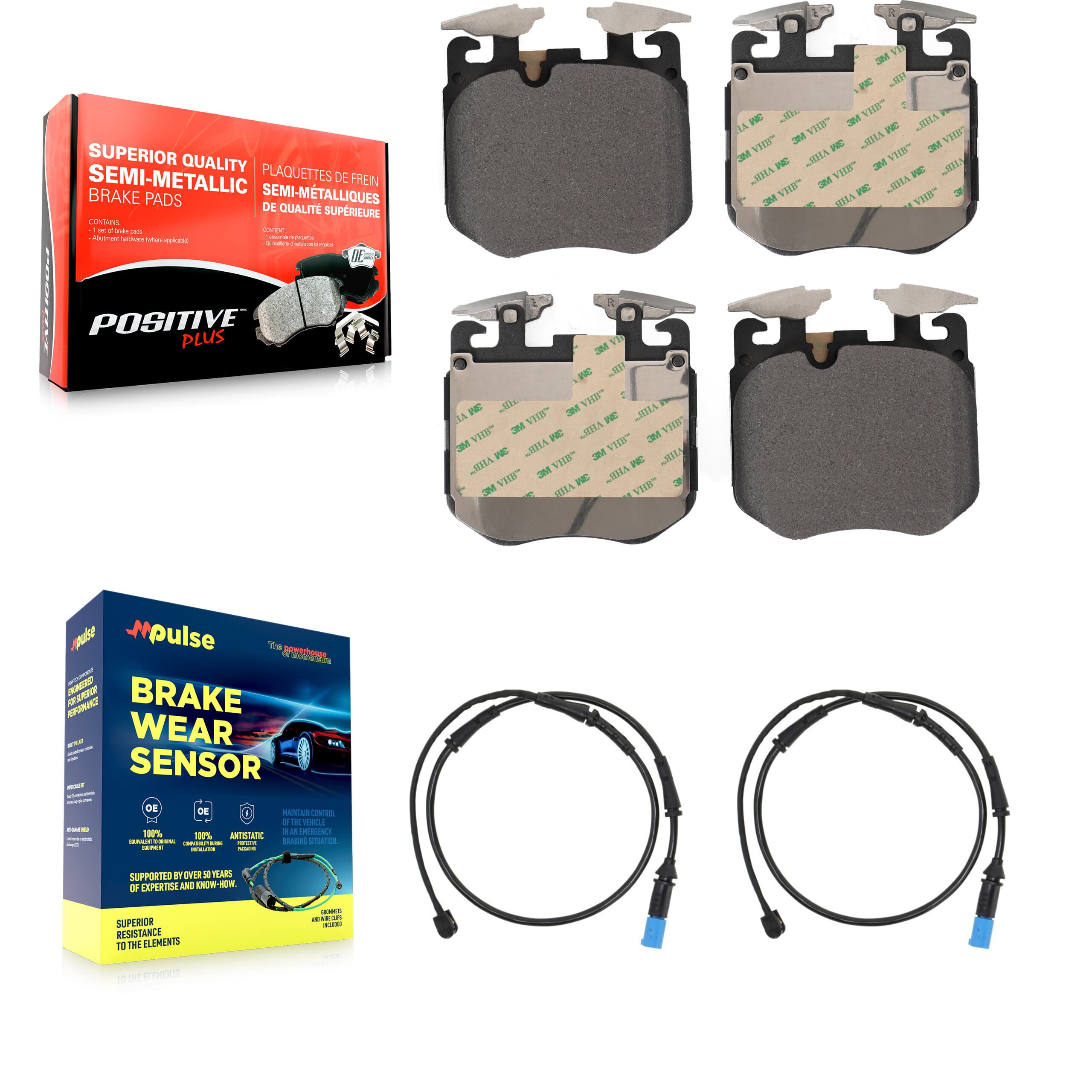Positive Plus - KPW-100808 - Front Disc Brake Pad Kits image 1