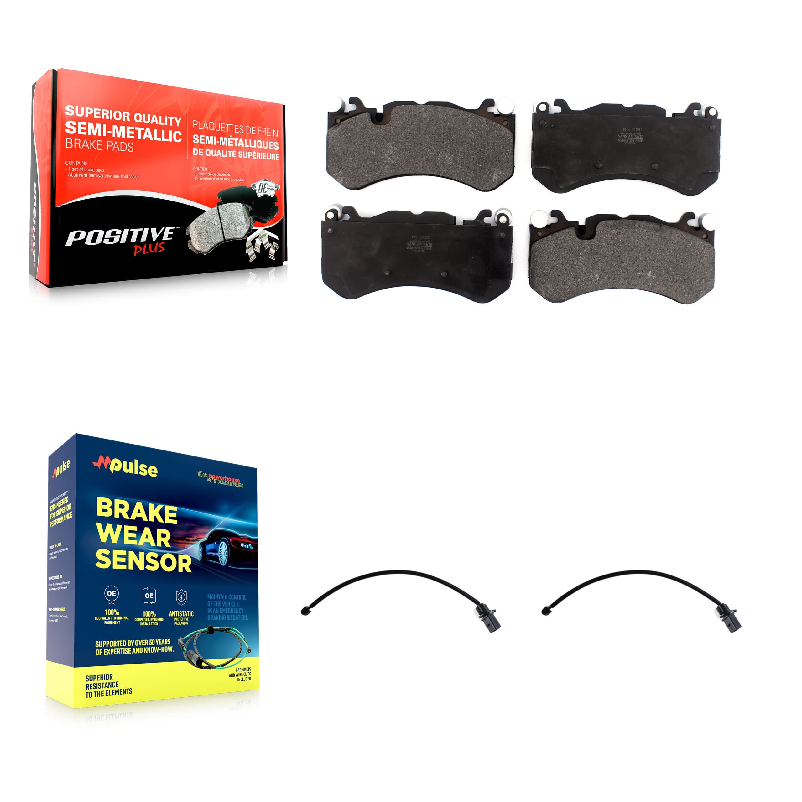 Positive Plus - KPW-100818 - Front Disc Brake Pad Kits image 1