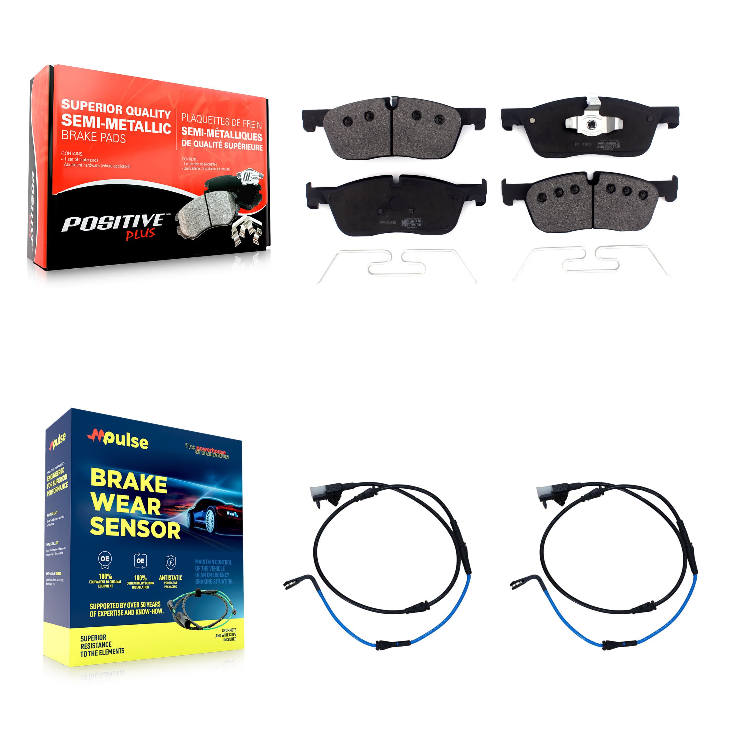 Positive Plus - KPW-100890 - Front Disc Brake Pad Kits image 1