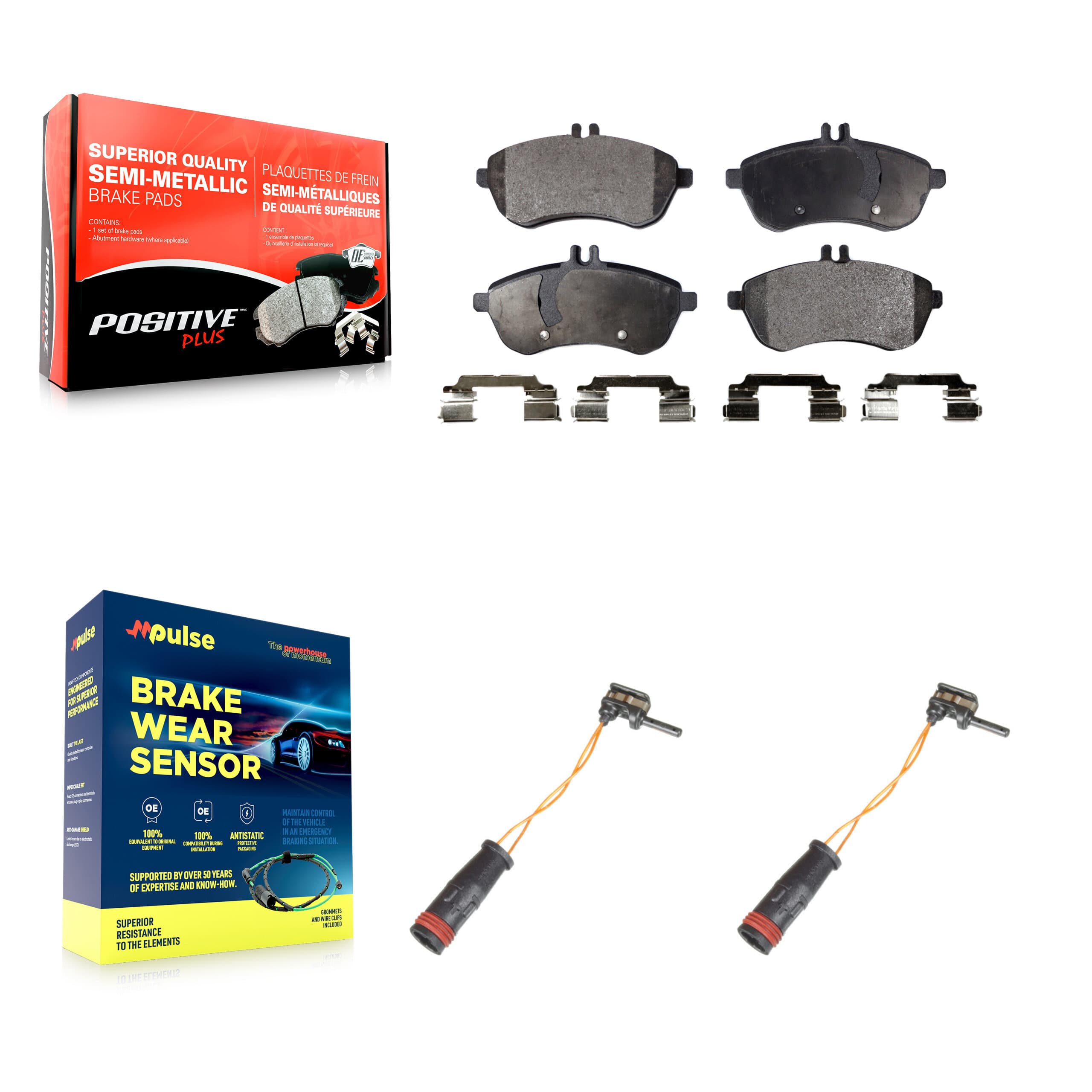 Positive Plus - KPW-100891 - Front Disc Brake Pad Kits image 1