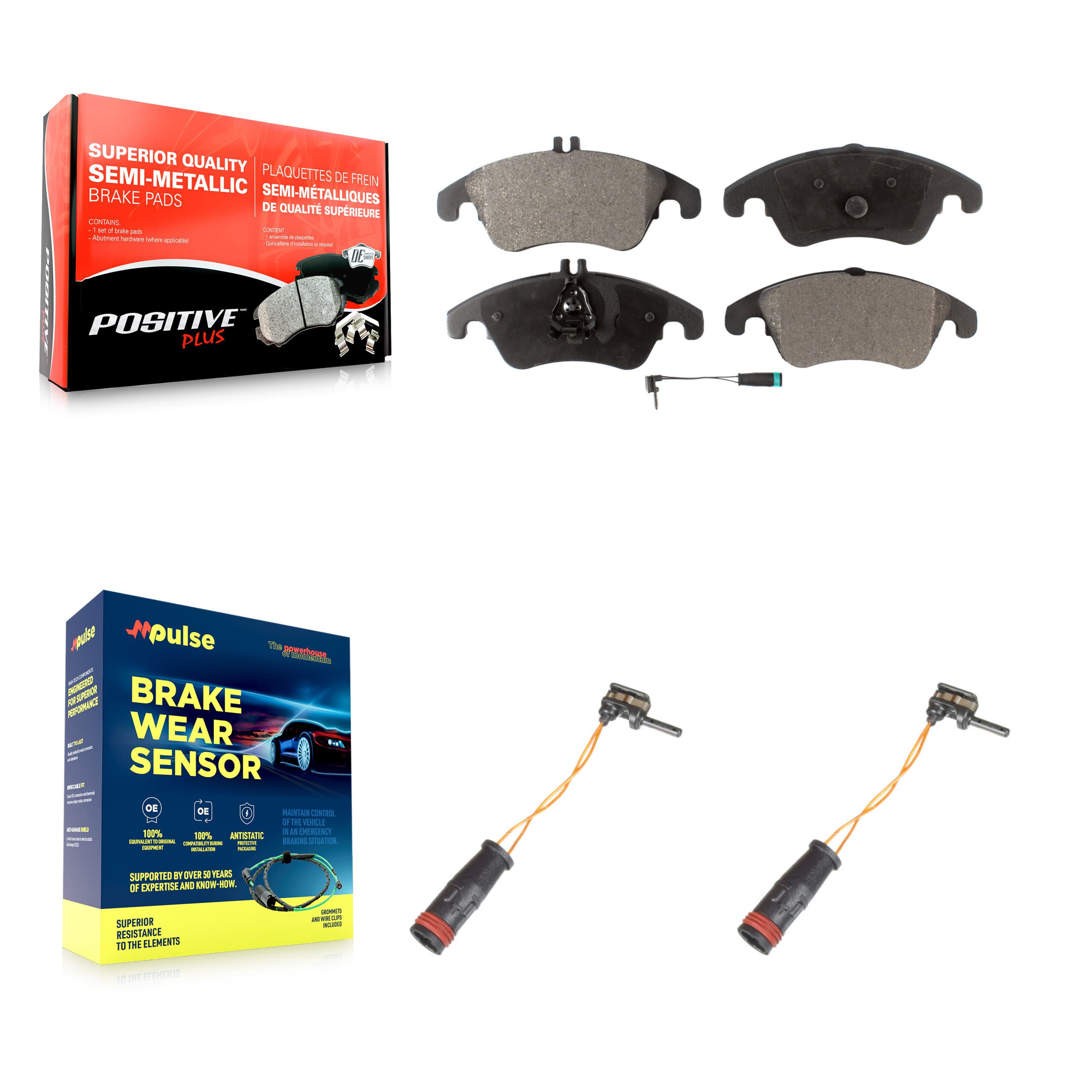 Positive Plus - KPW-100892 - Front Disc Brake Pad Kits image 1