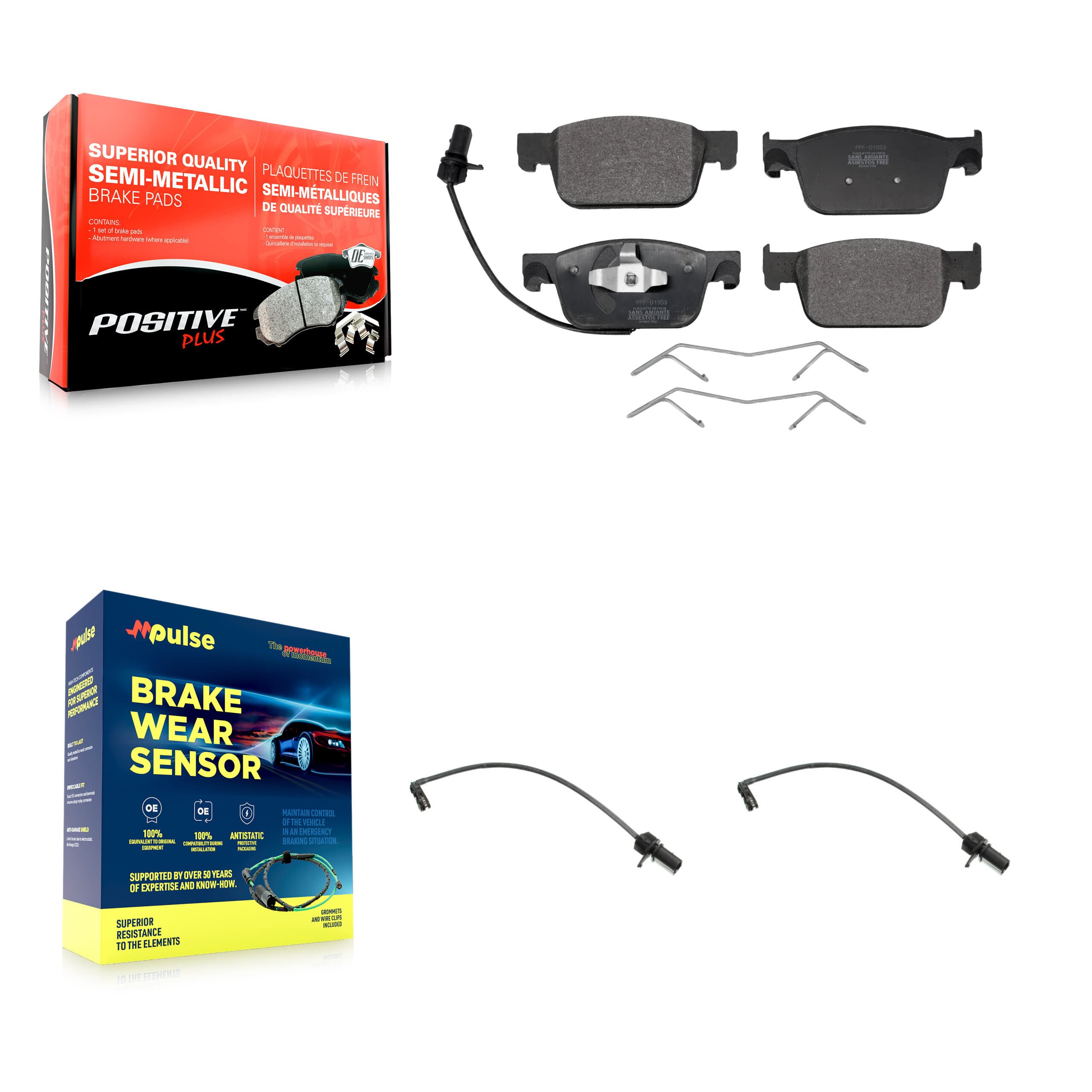 Positive Plus - KPW-100901 - Front Disc Brake Pad Kits image 1