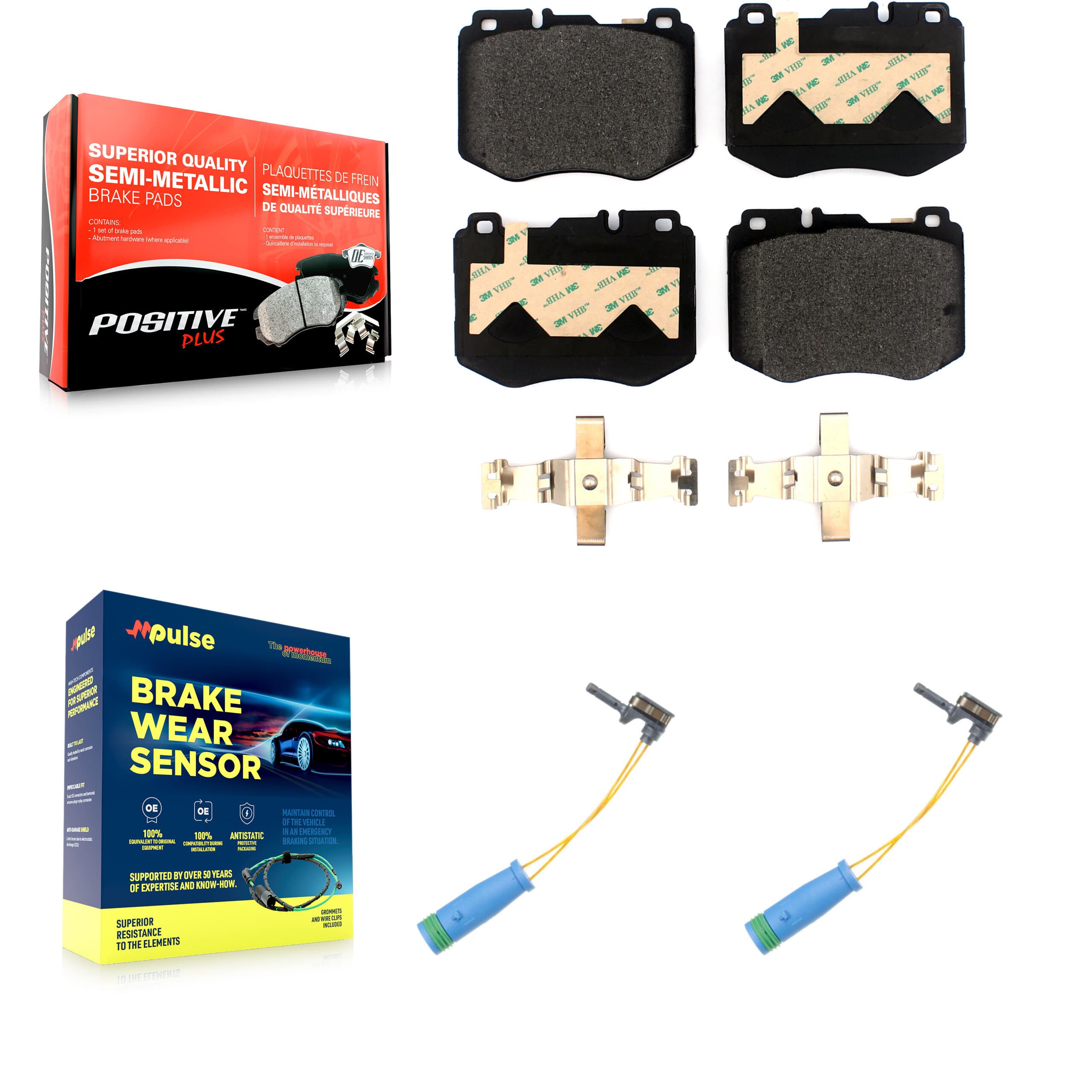 Positive Plus - KPW-100936 - Front Disc Brake Pad Kits image 1