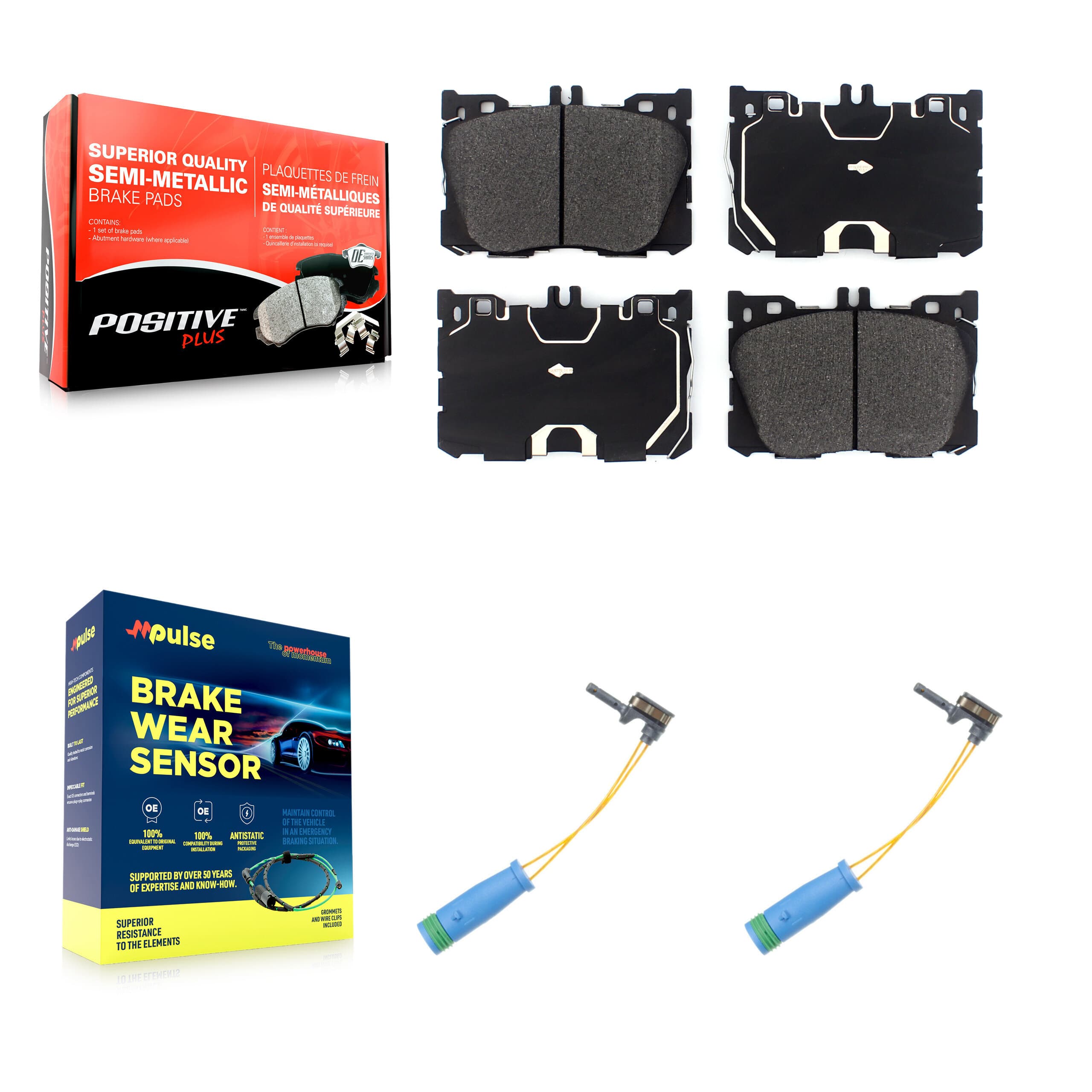 Positive Plus - KPW-100938 - Front Disc Brake Pad Kits image 1