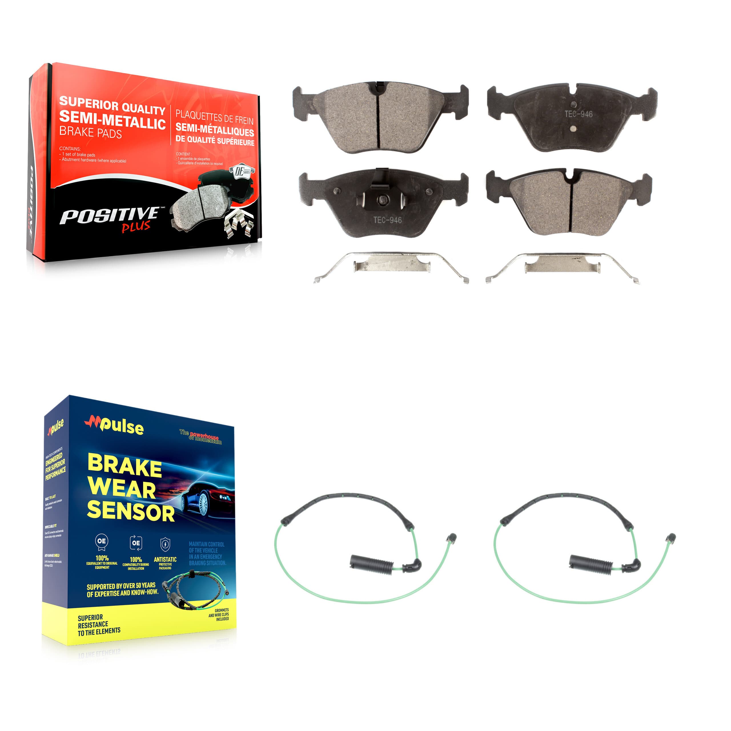 Positive Plus - KPW-100954 - Front Disc Brake Pad Kits image 1