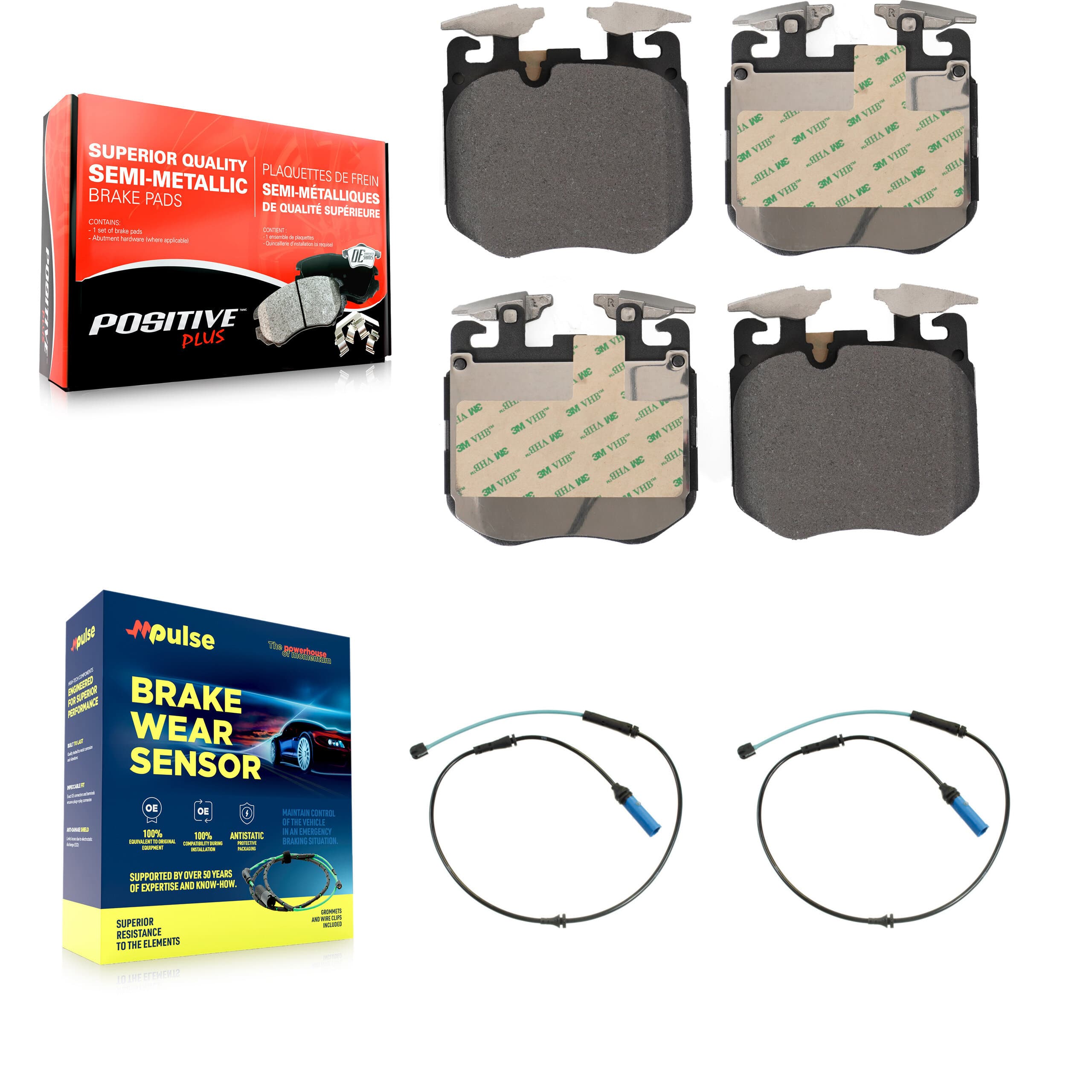 Positive Plus - KPW-100959 - Front Disc Brake Pad Kits image 1