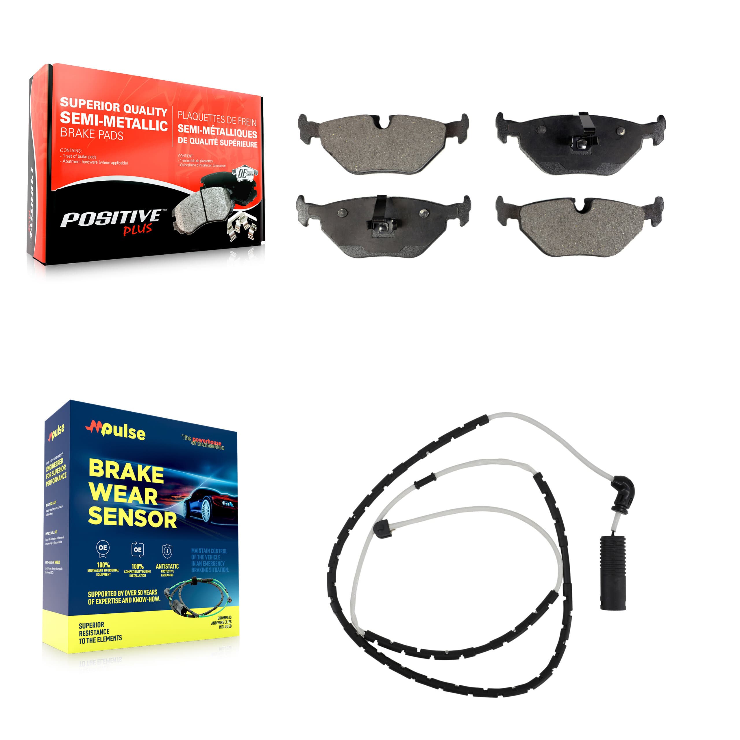 Positive Plus - KPW-100977 - Rear Disc Brake Pad Kits image 1