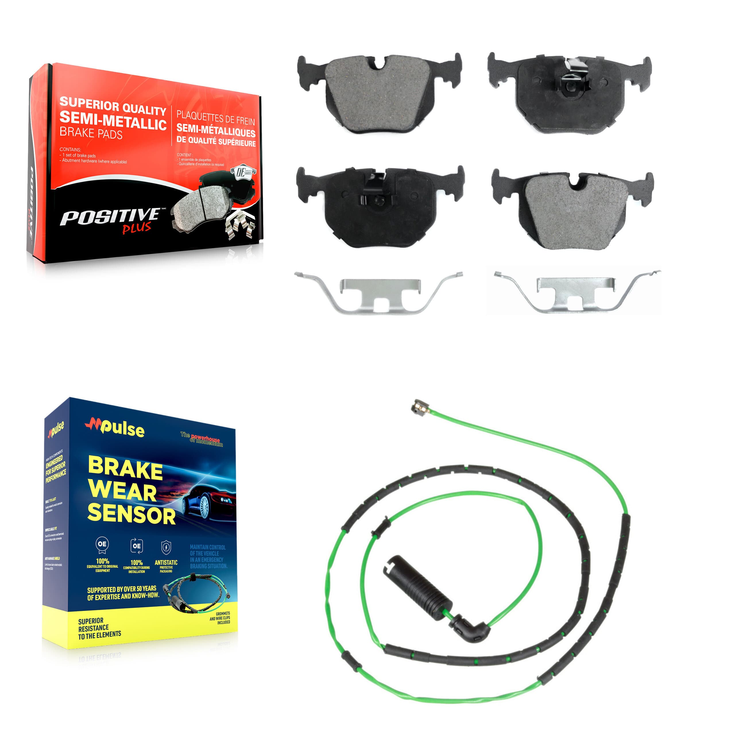 Positive Plus - KPW-100978 - Rear Disc Brake Pad Kits image 1