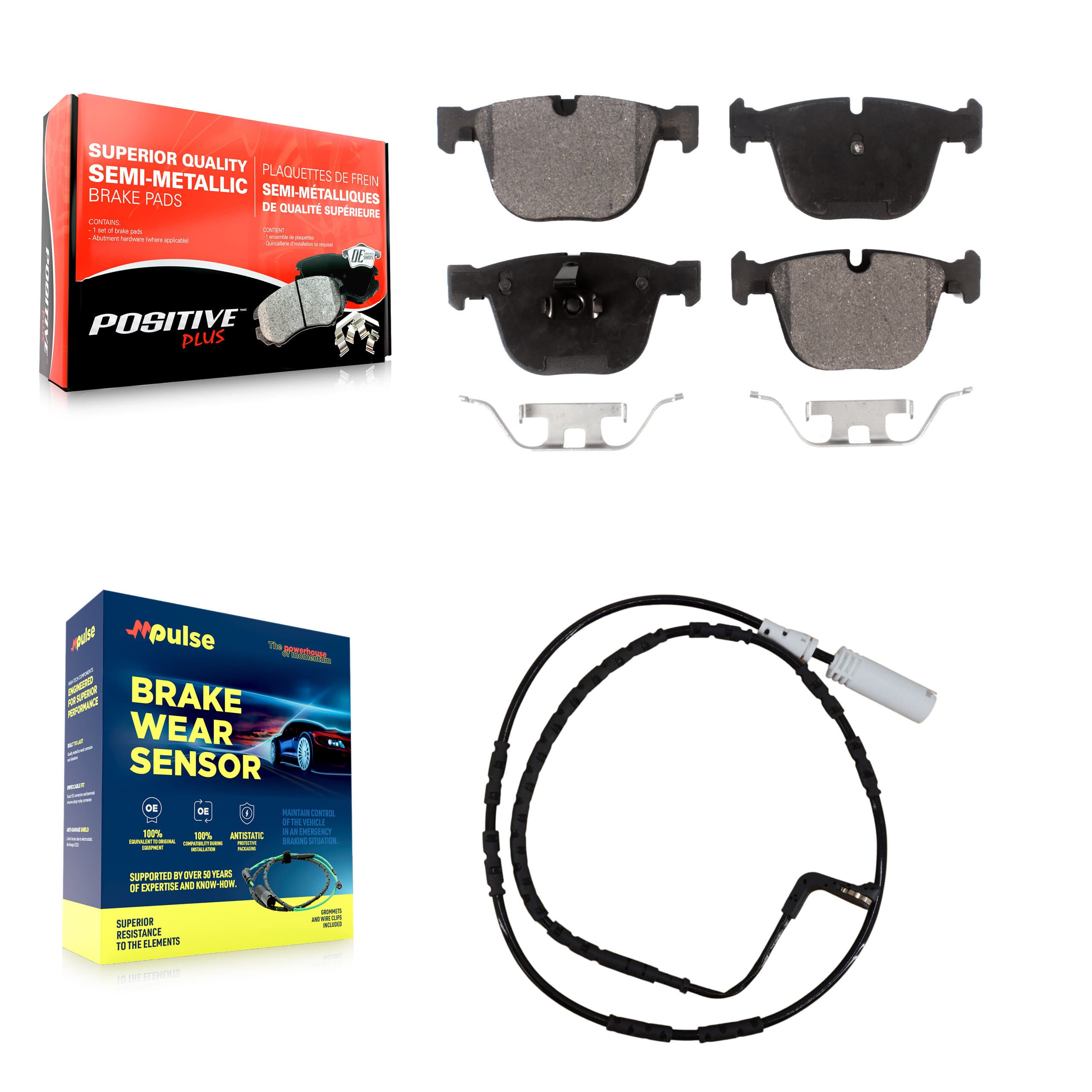 Positive Plus - KPW-100991 - Rear Disc Brake Pad Kits image 1