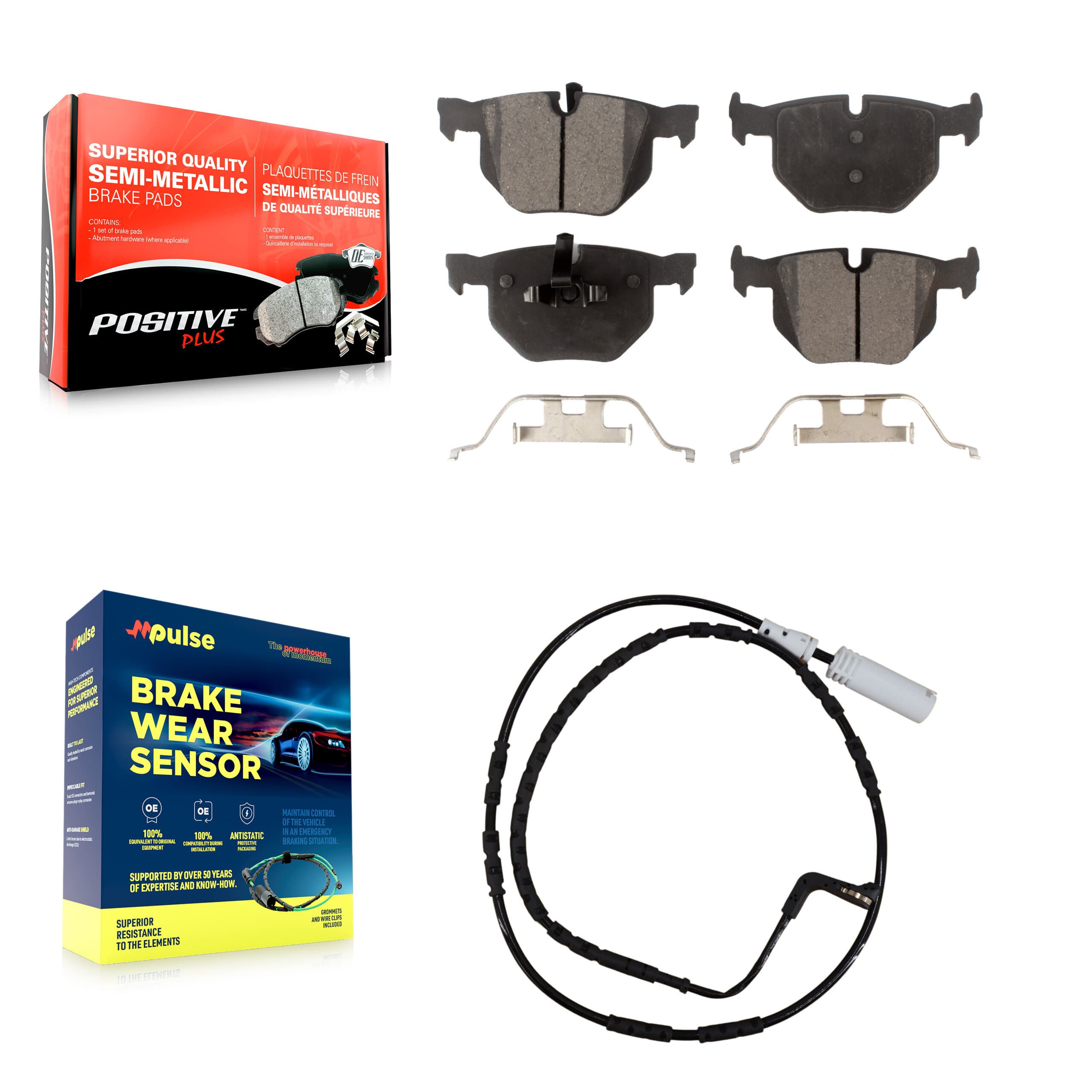 Positive Plus - KPW-100997 - Rear Disc Brake Pad Kits image 1