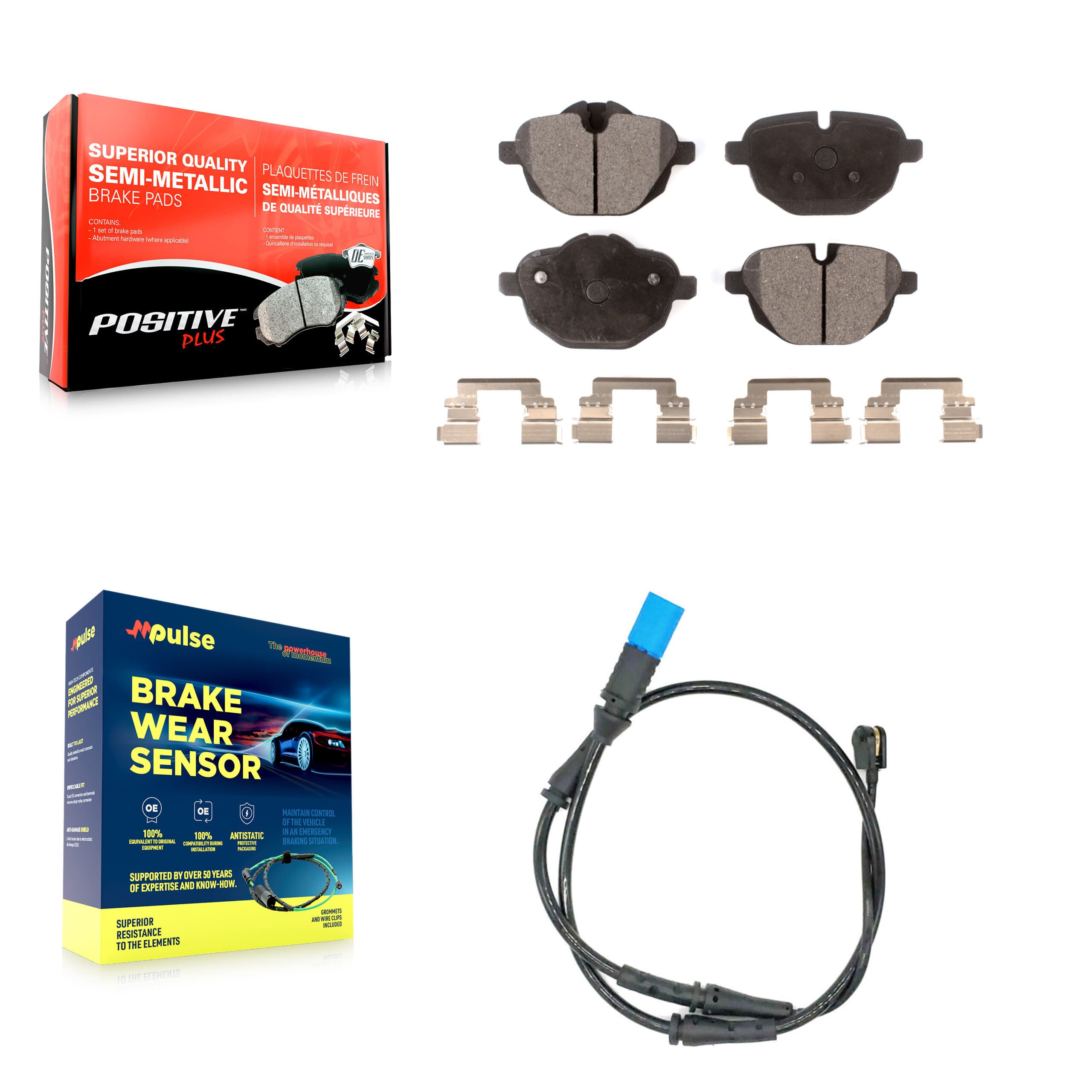 Positive Plus - KPW-101003 - Rear Disc Brake Pad Kits image 1