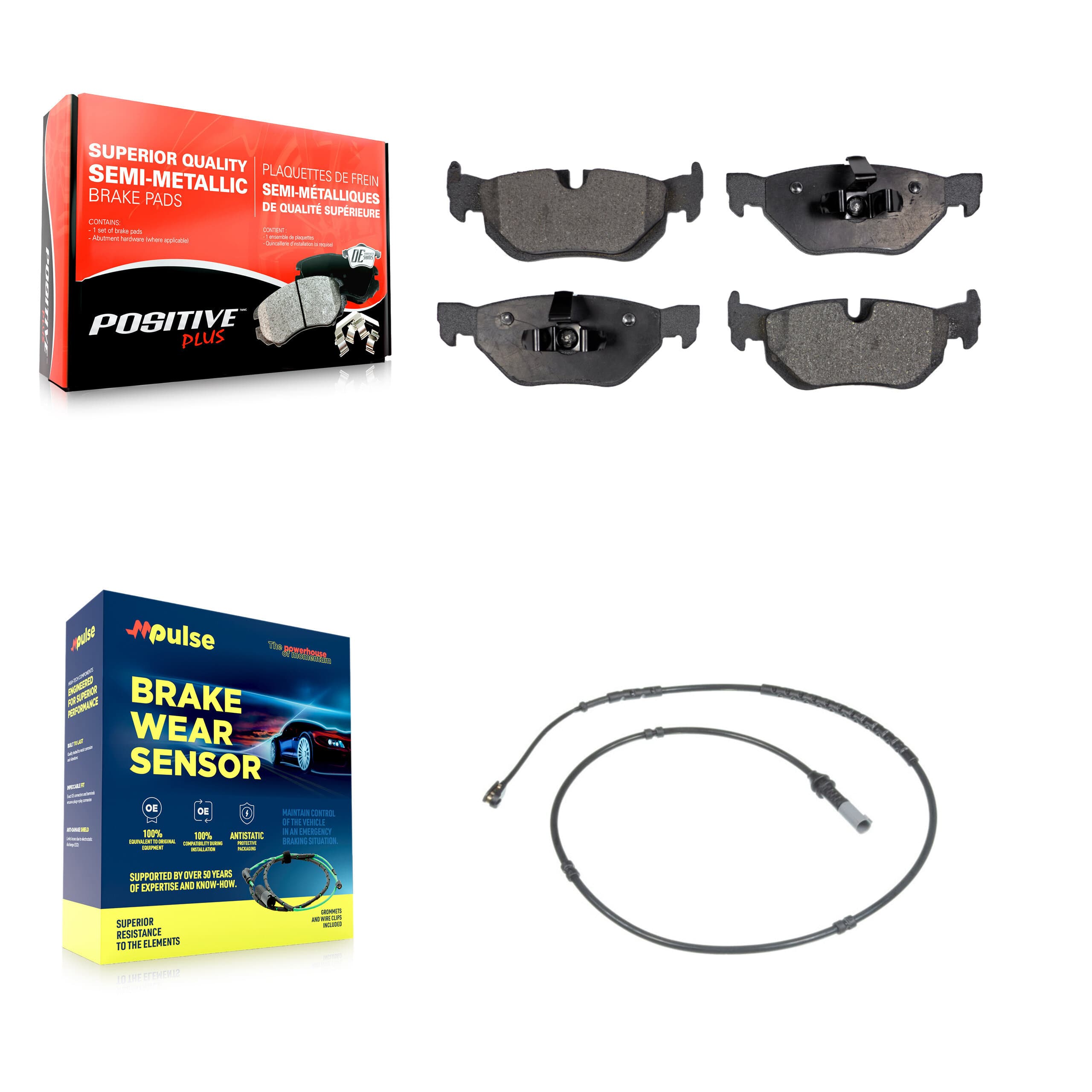 Positive Plus - KPW-101009 - Rear Disc Brake Pad Kits image 1