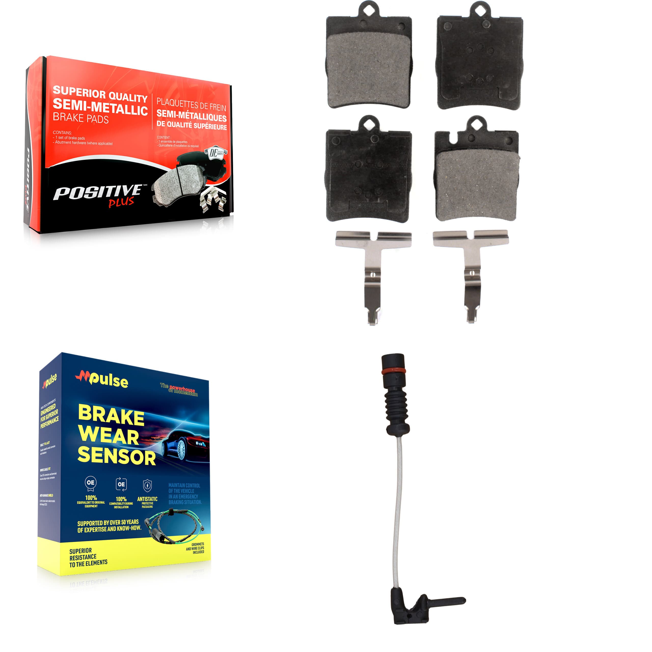 Positive Plus - KPW-101021 - Rear Disc Brake Pad Kits image 1