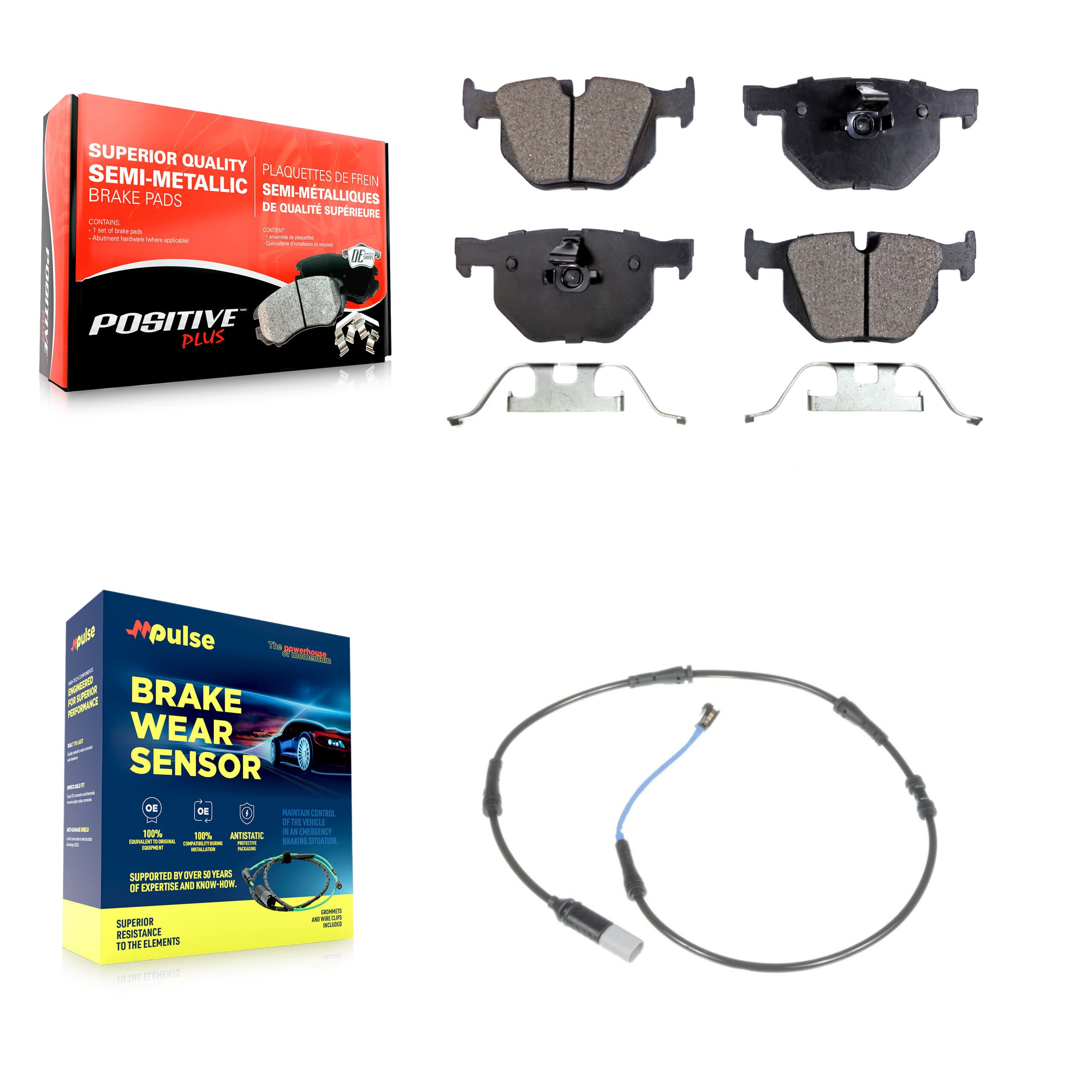 Positive Plus - KPW-101033 - Rear Disc Brake Pad Kits image 1