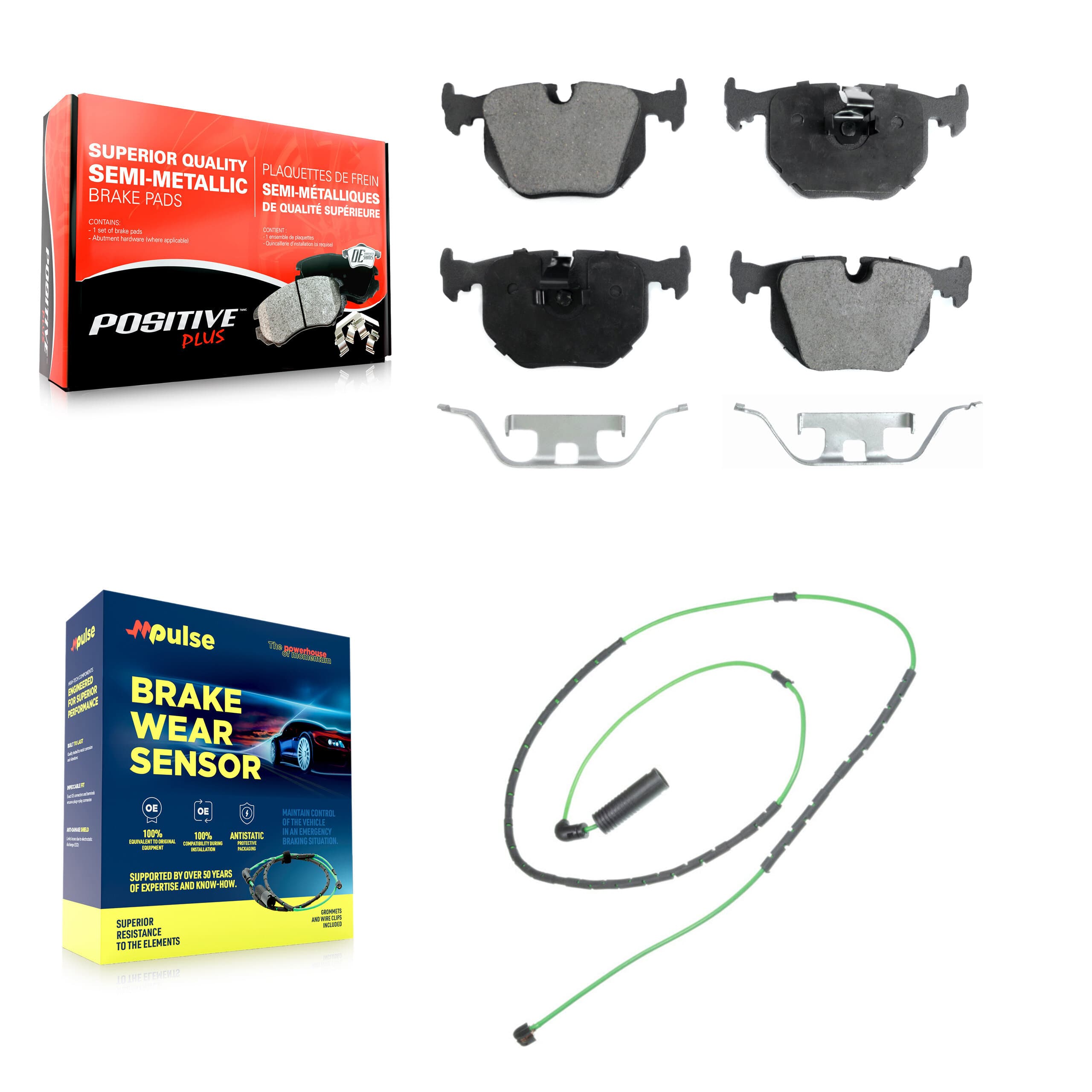 Positive Plus - KPW-101035 - Rear Disc Brake Pad Kits image 1