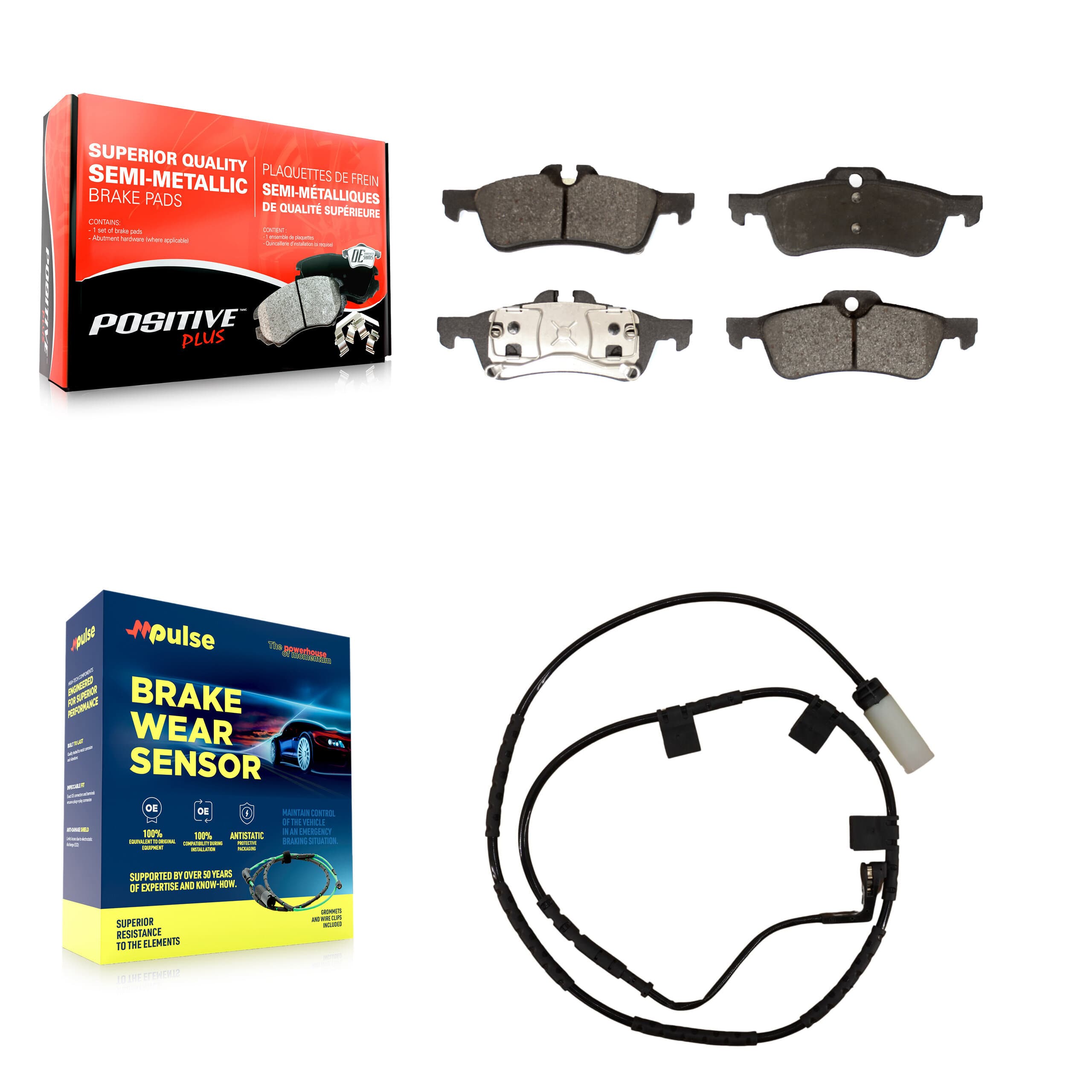 Positive Plus - KPW-101036 - Rear Disc Brake Pad Kits image 1