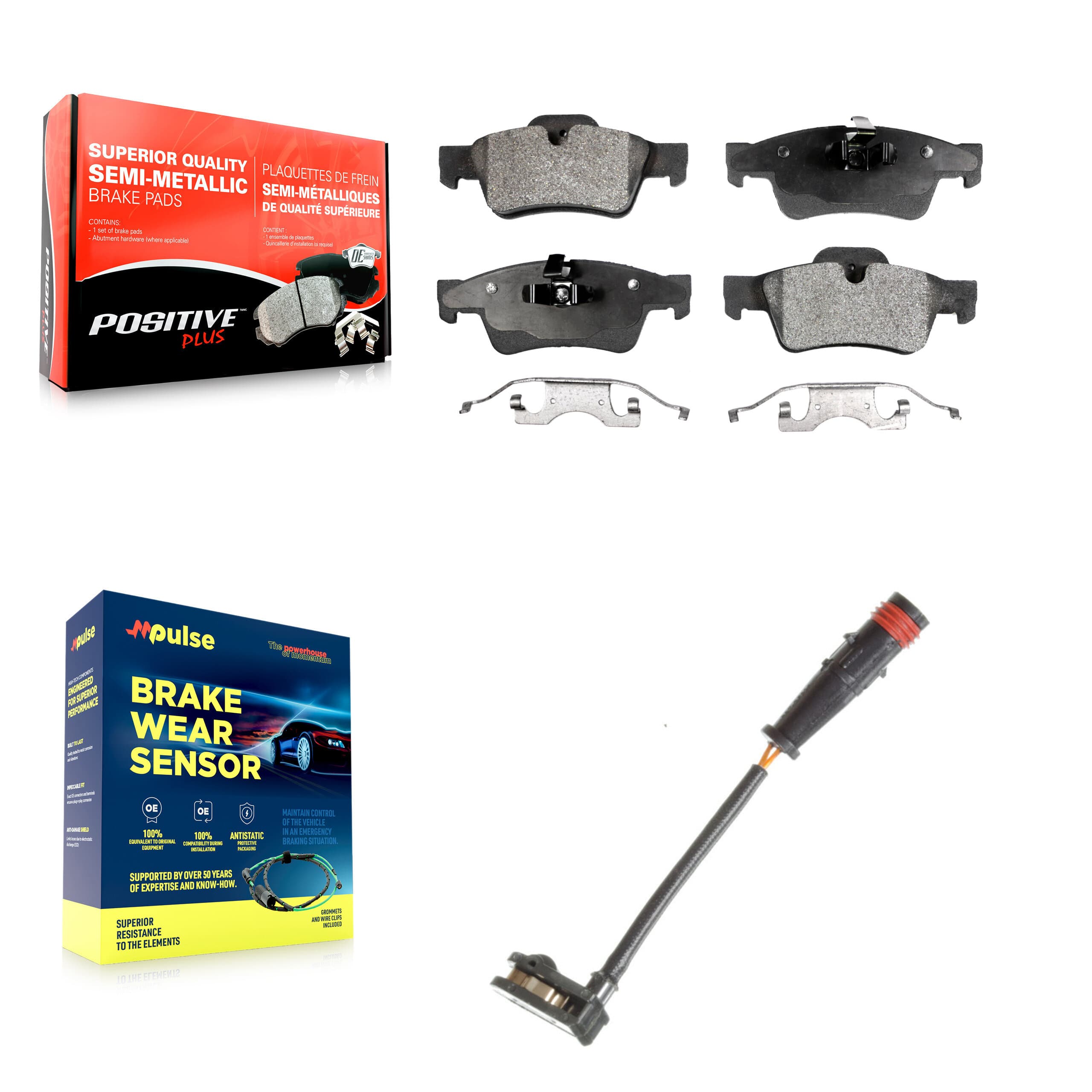 Positive Plus - KPW-101037 - Rear Disc Brake Pad Kits image 1