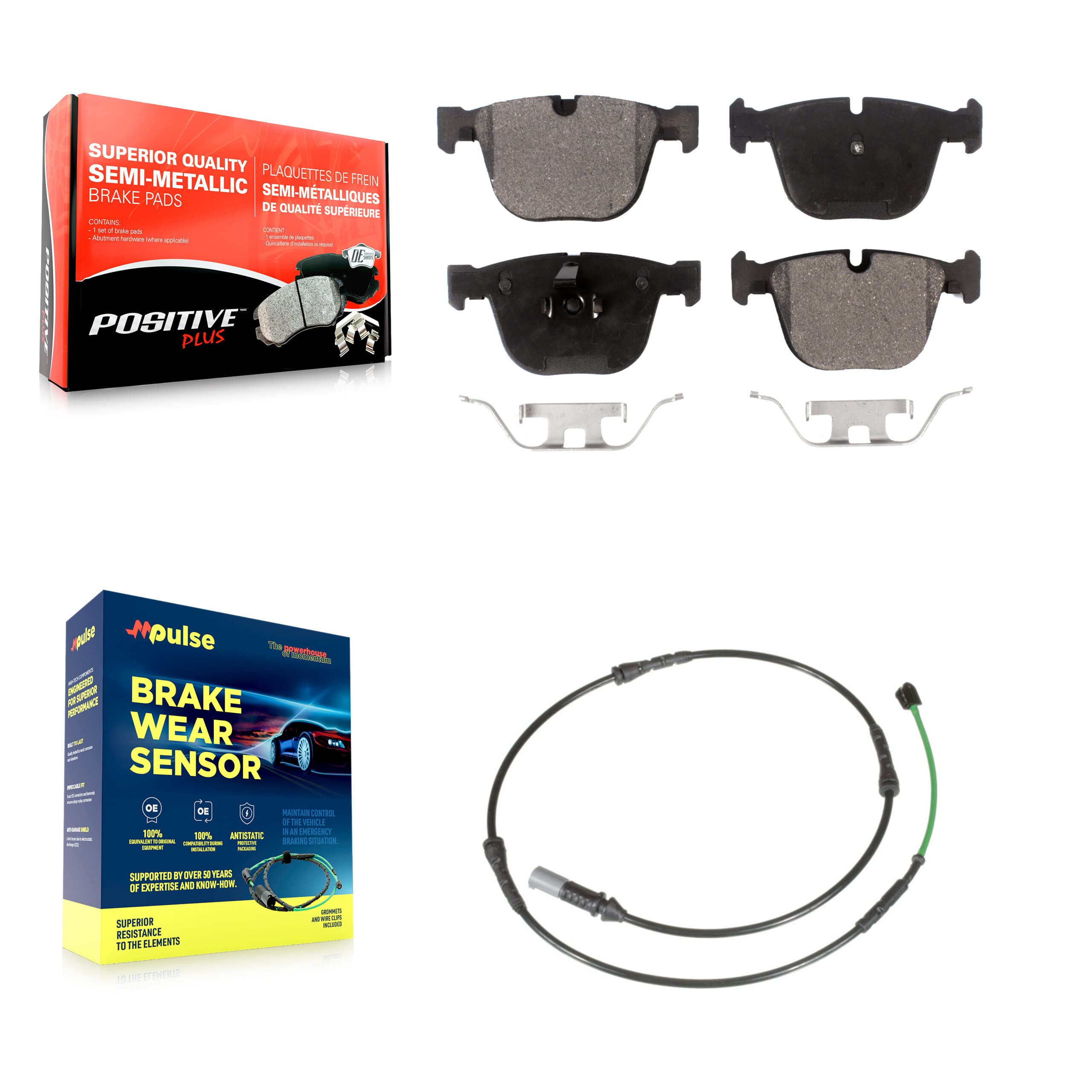 Positive Plus - KPW-101048 - Rear Disc Brake Pad Kits image 1