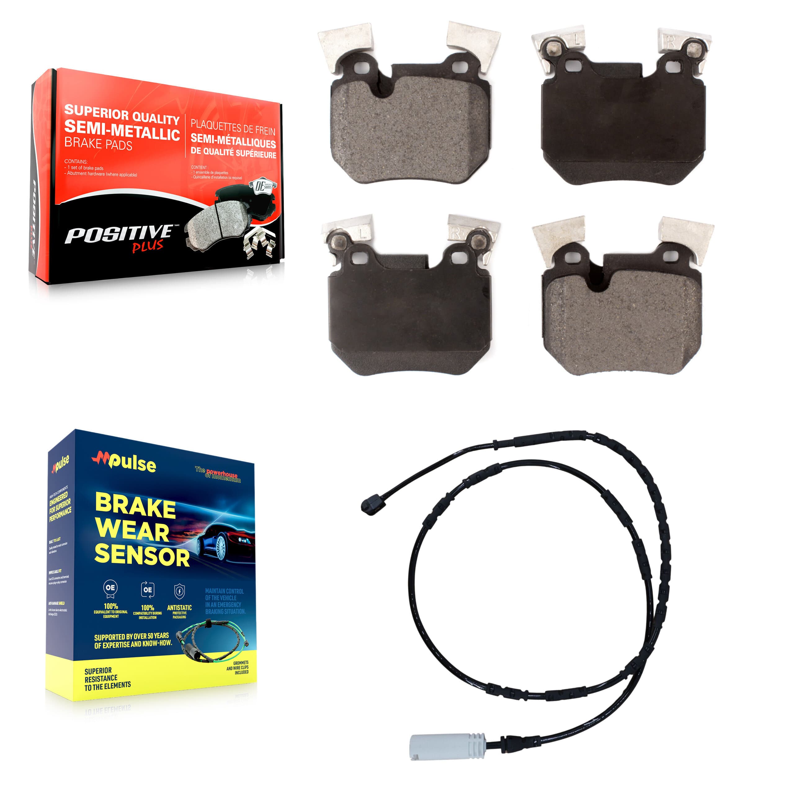 Positive Plus - KPW-101067 - Rear Disc Brake Pad Kits image 1