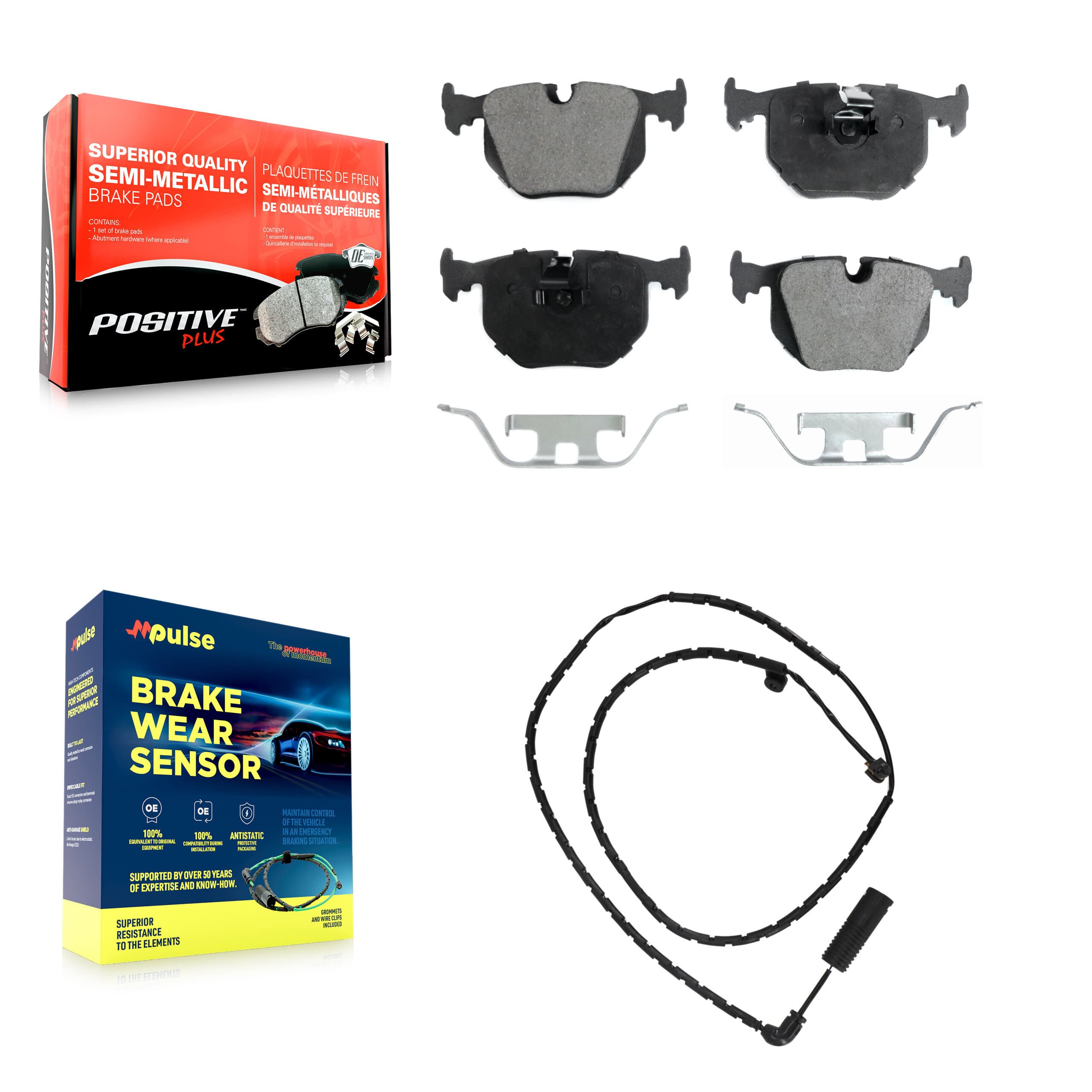 Positive Plus - KPW-101077 - Rear Disc Brake Pad Kits image 1
