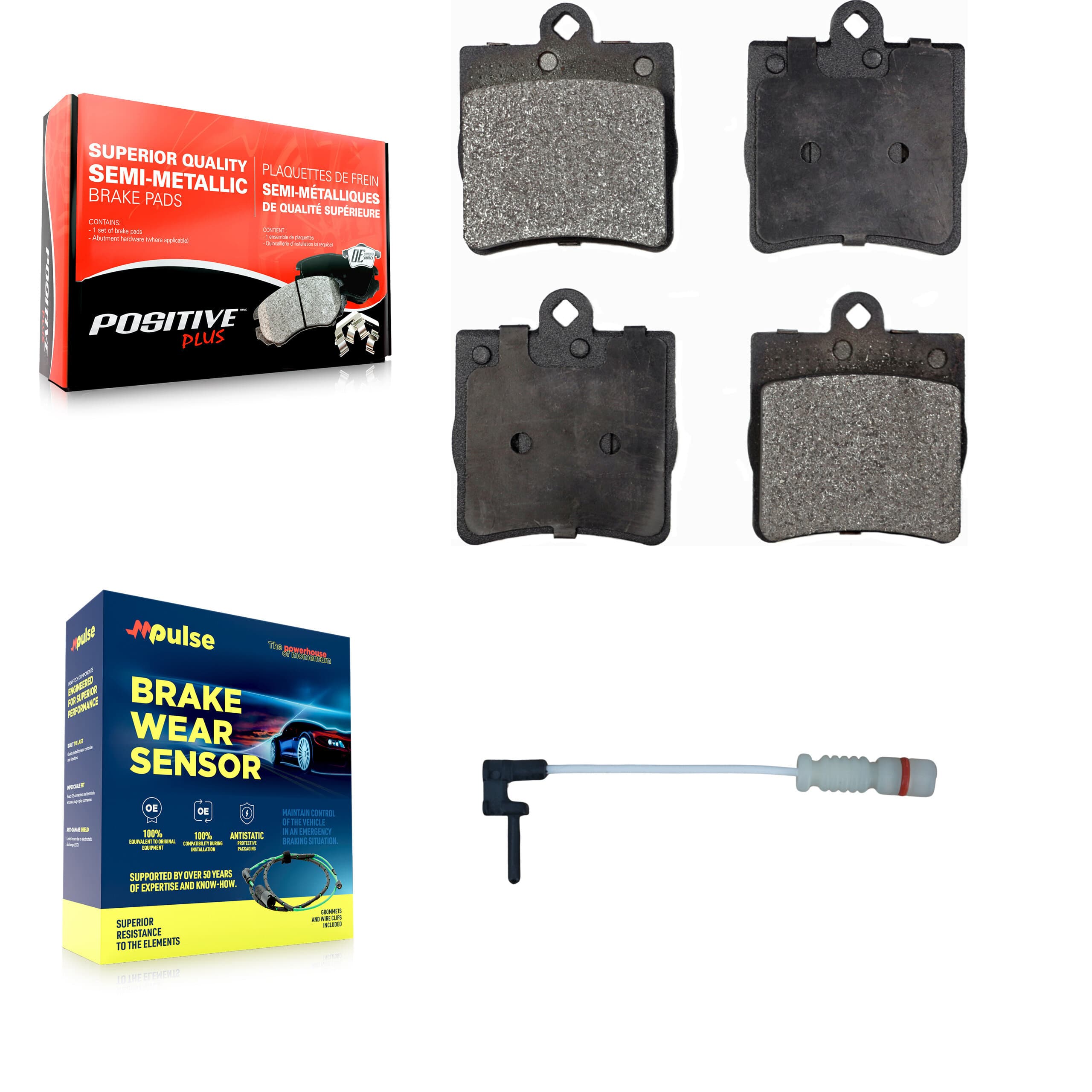 Positive Plus - KPW-101091 - Rear Disc Brake Pad Kits image 1