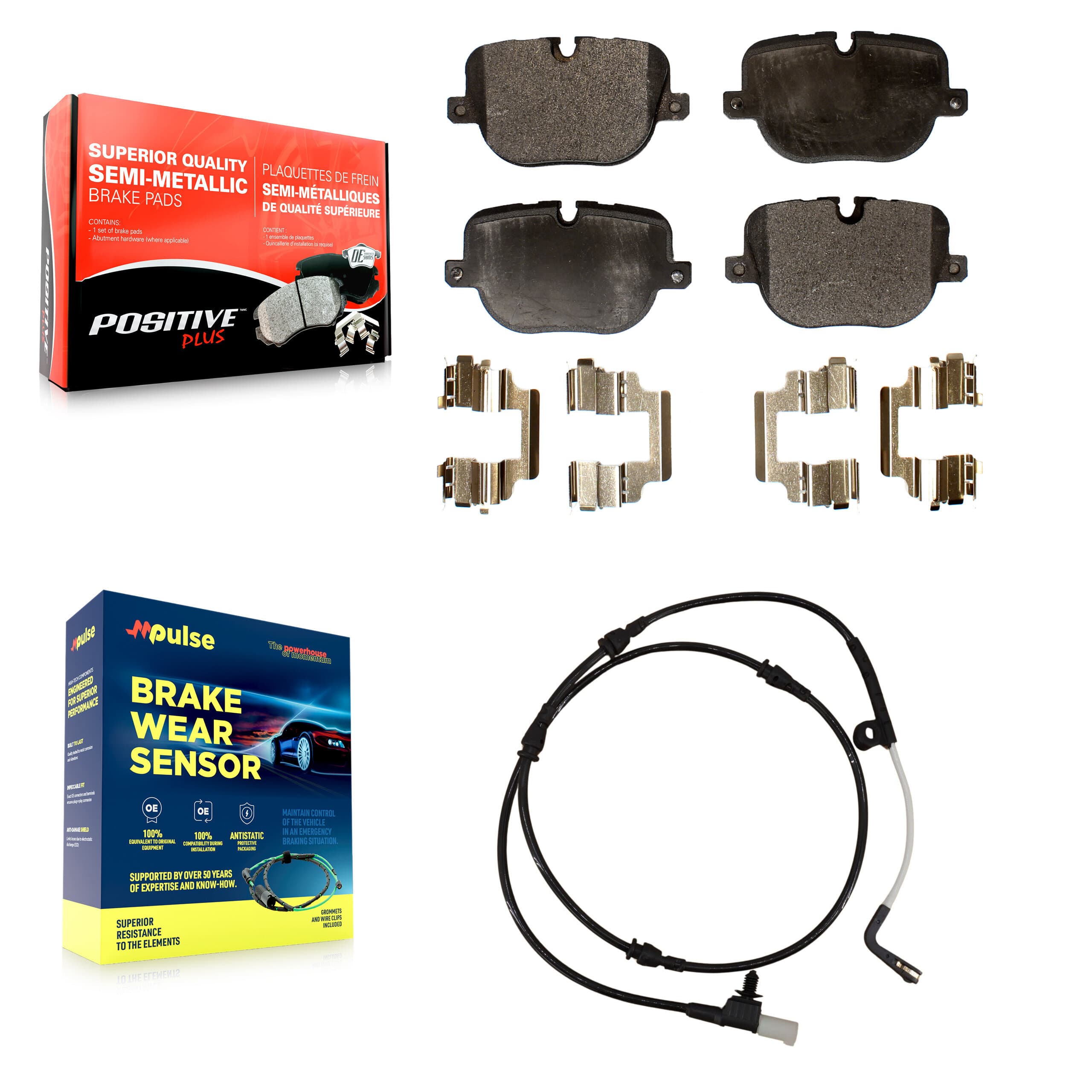 Positive Plus - KPW-101095 - Rear Disc Brake Pad Kits image 1
