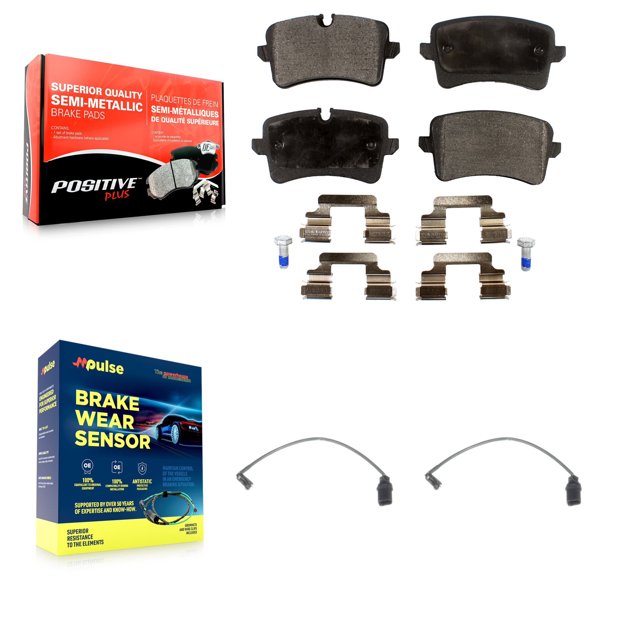 Positive Plus - KPW-101108 - Rear Disc Brake Pad Kits image 1
