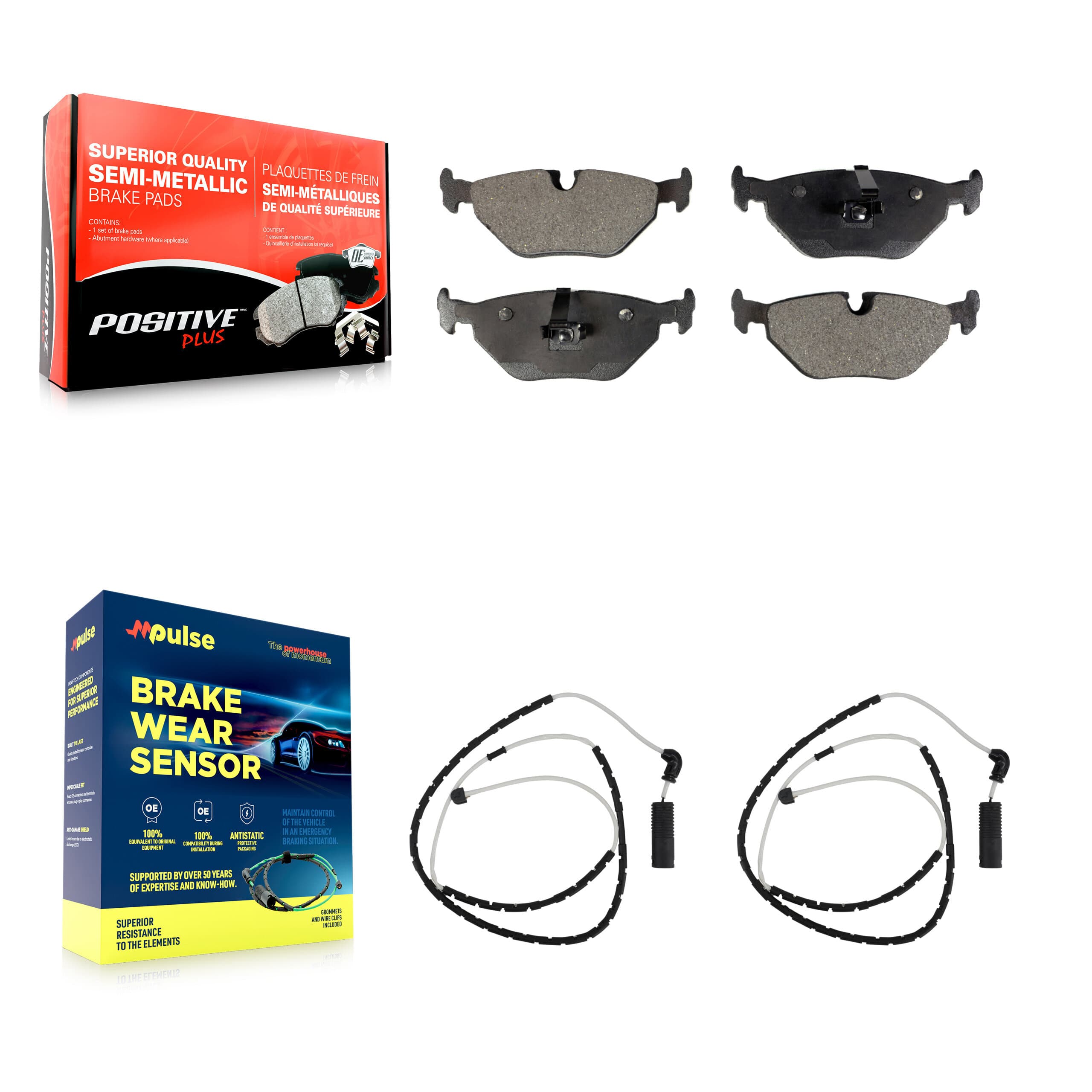 Positive Plus - KPW-101113 - Rear Disc Brake Pad Kits image 1