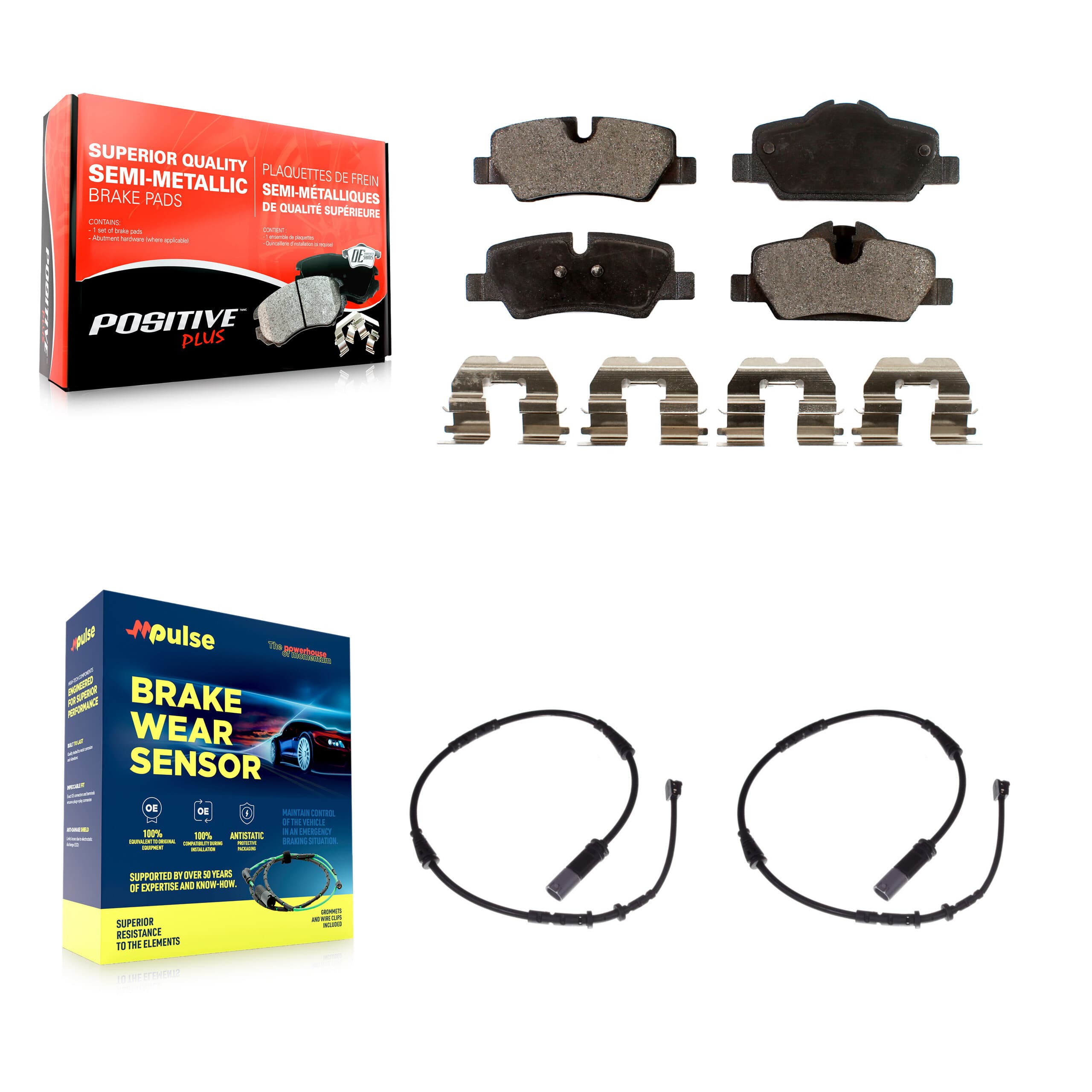 Positive Plus - KPW-101116 - Rear Disc Brake Pad Kits image 1