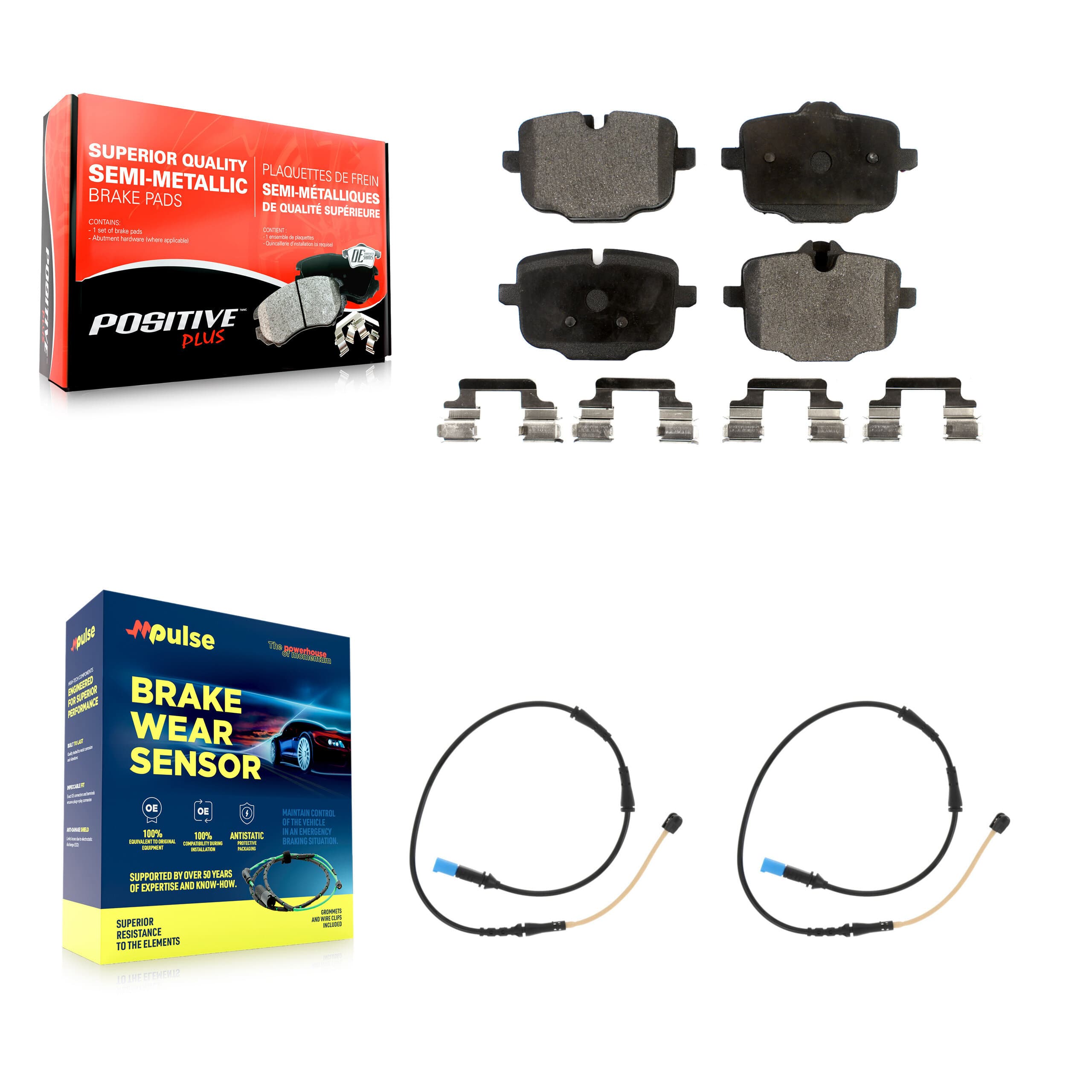 Positive Plus - KPW-101126 - Rear Disc Brake Pad Kits image 1