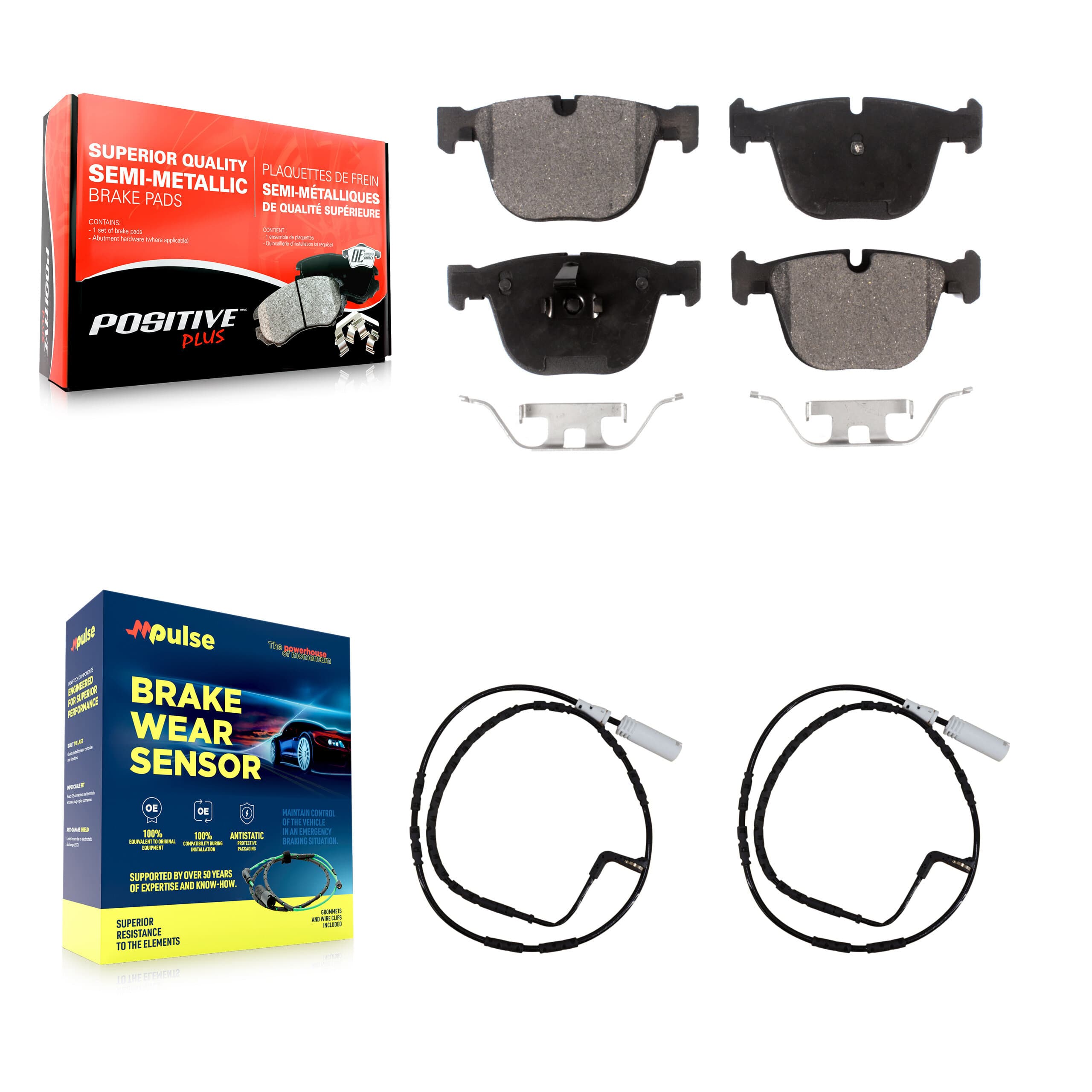 Positive Plus - KPW-101127 - Rear Disc Brake Pad Kits image 1