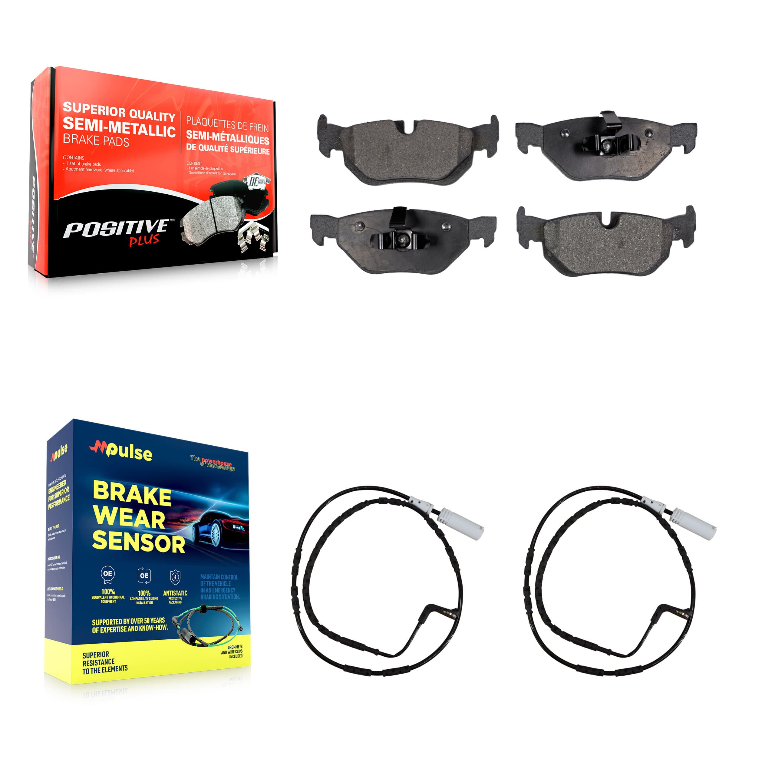 Positive Plus - KPW-101128 - Rear Disc Brake Pad Kits image 1