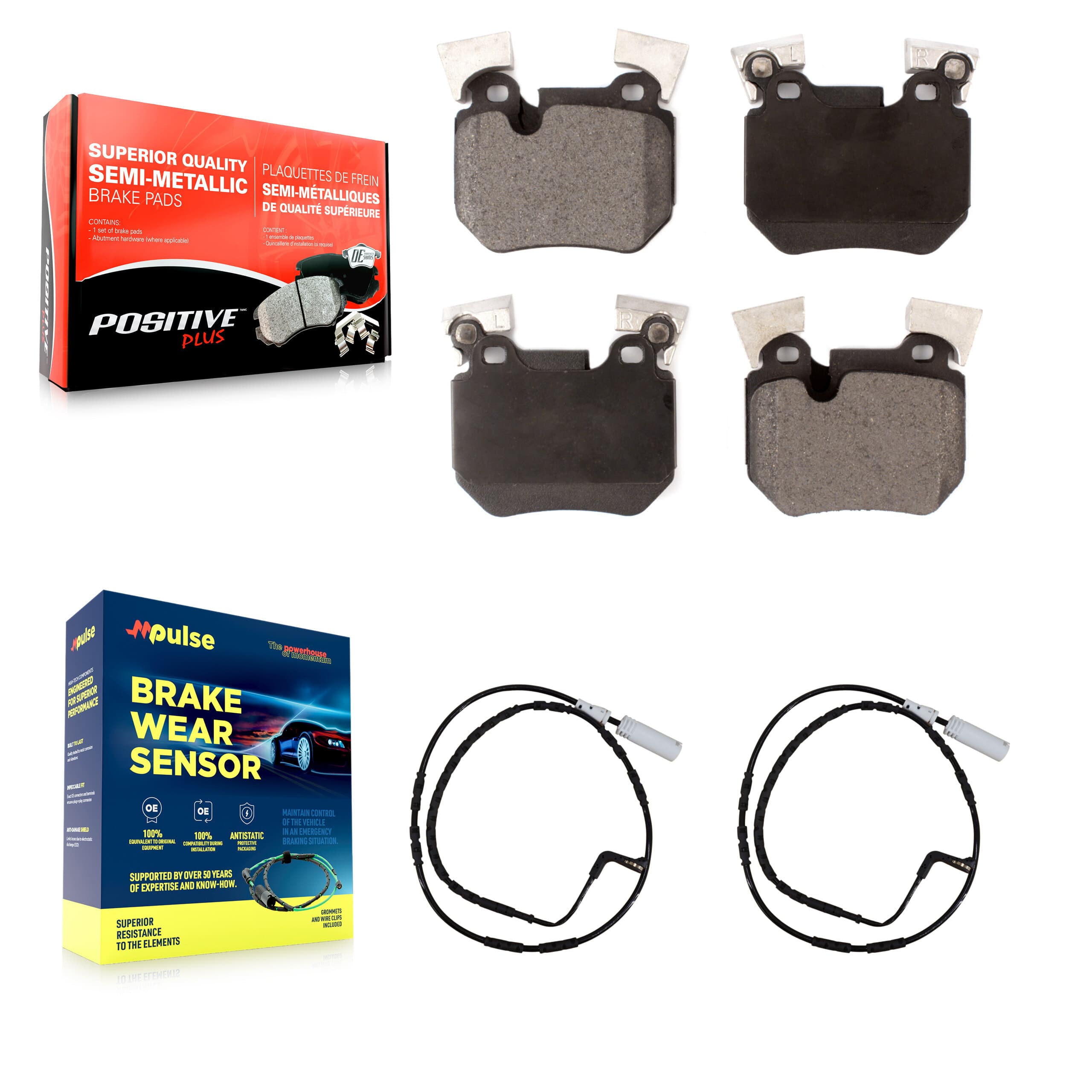 Positive Plus - KPW-101131 - Rear Disc Brake Pad Kits image 1