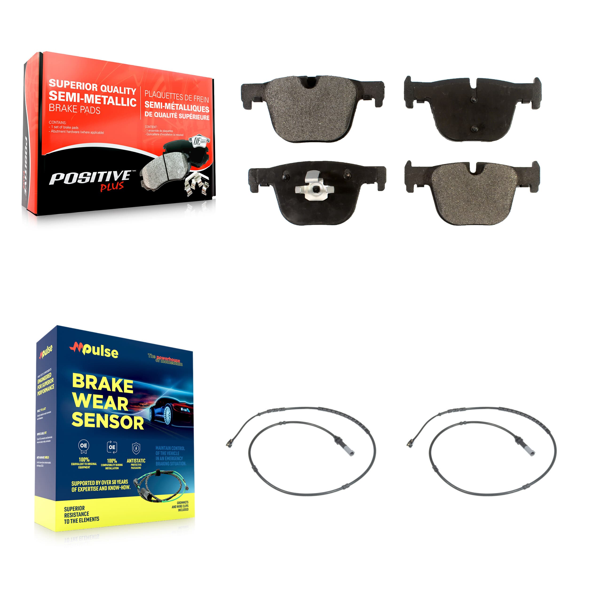 Positive Plus - KPW-101142 - Rear Disc Brake Pad Kits image 1